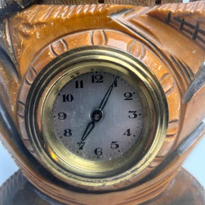 Vintage Black Forest Table Clock | German Schwarzwald Standuhr, Farmhouse Decor image 7