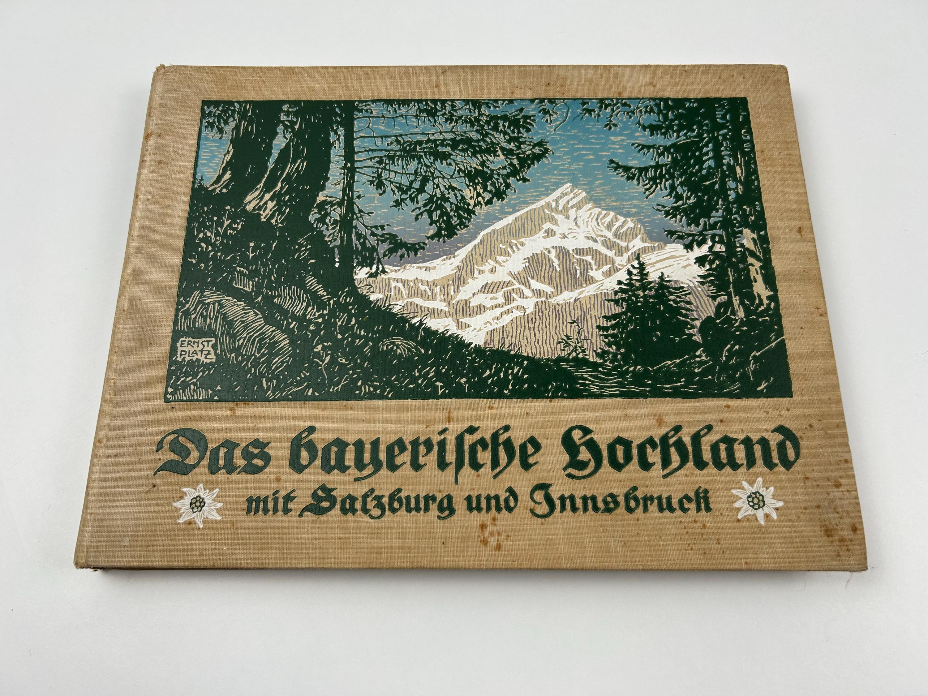 Buch vintage bayerisches Hochland Salzburg Innsbruck antik Buchsammlung retro Büchersammler Sammlerobjekte Lesezimmer lesenswert