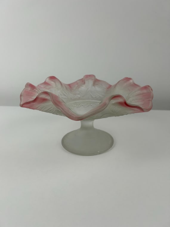 Vintage Rosa Anrichteteller