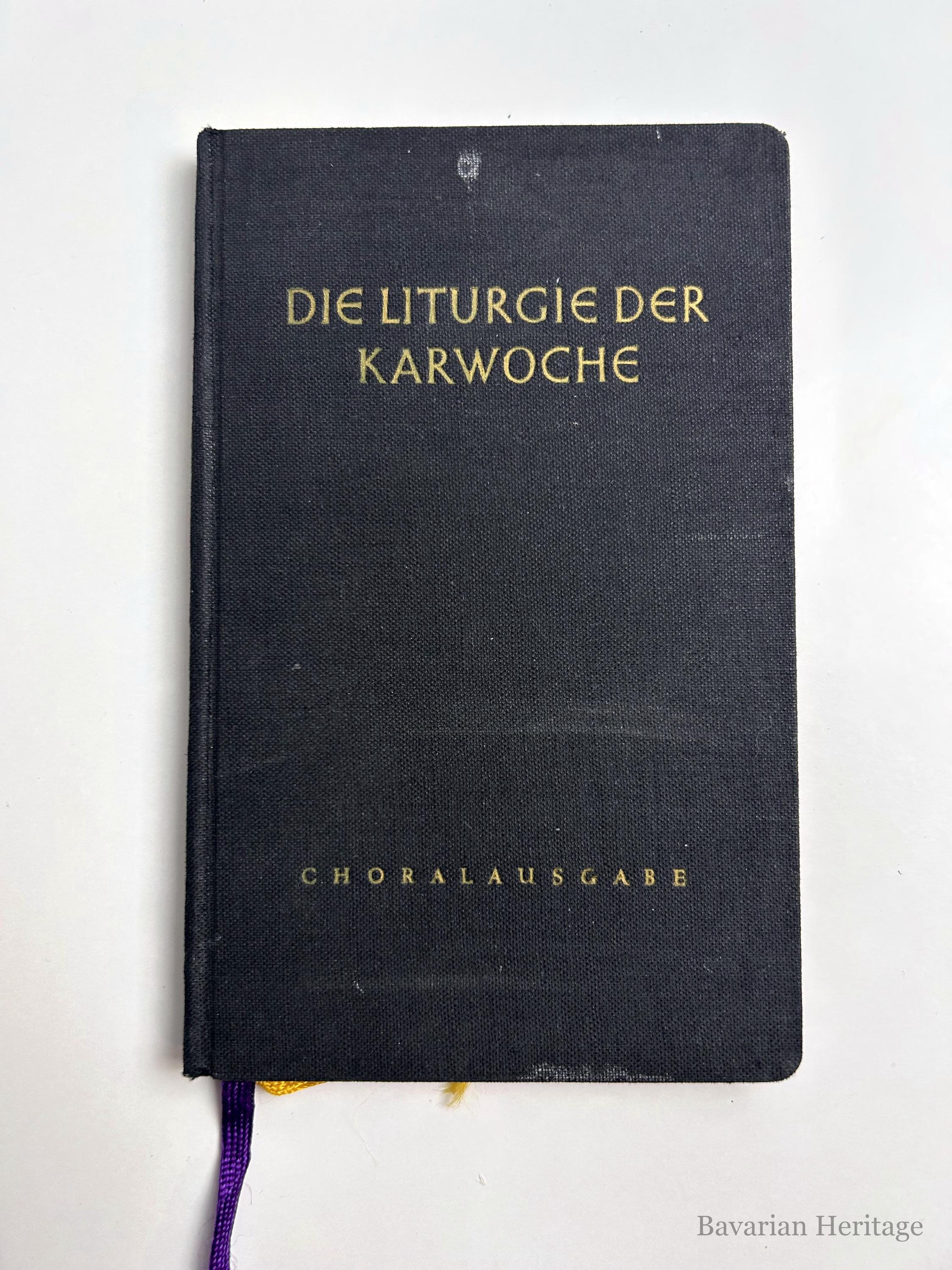 Die Liturgie der Karwoche Choralausgabe 1957 Schott Beuron