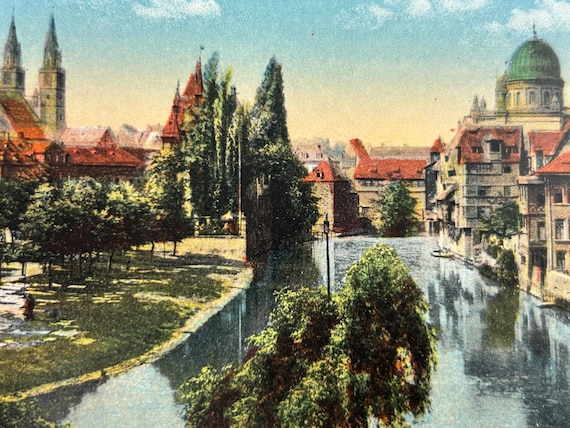 Ansichtskarte Nürnberg Pegnitz Postkarte