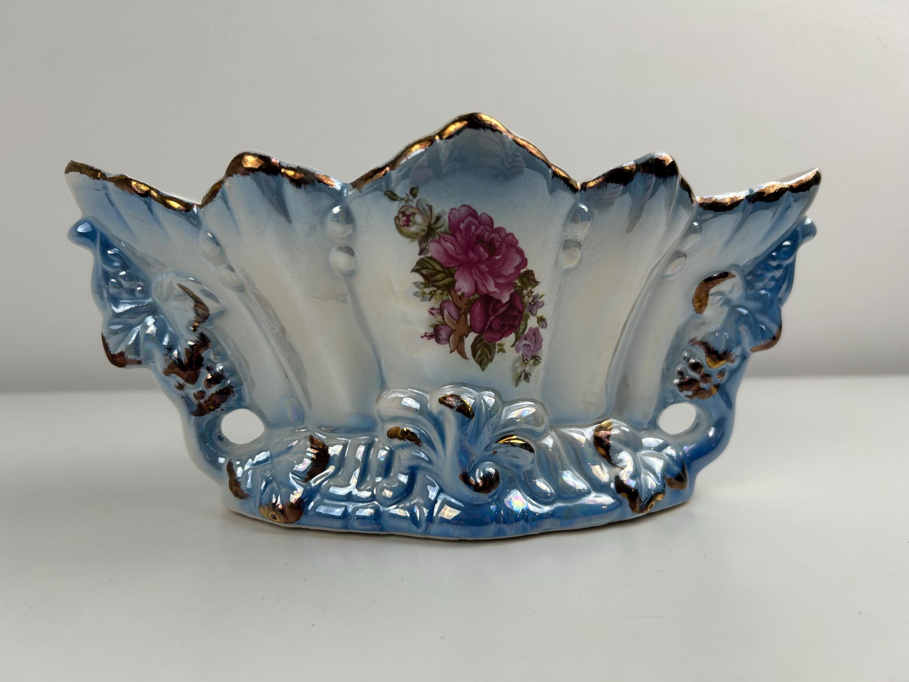 Lusterware vintage Schale Einrichtung Jardiniere midcentury Dekoration Art Déco Hauseinrichtung Blumenvase
