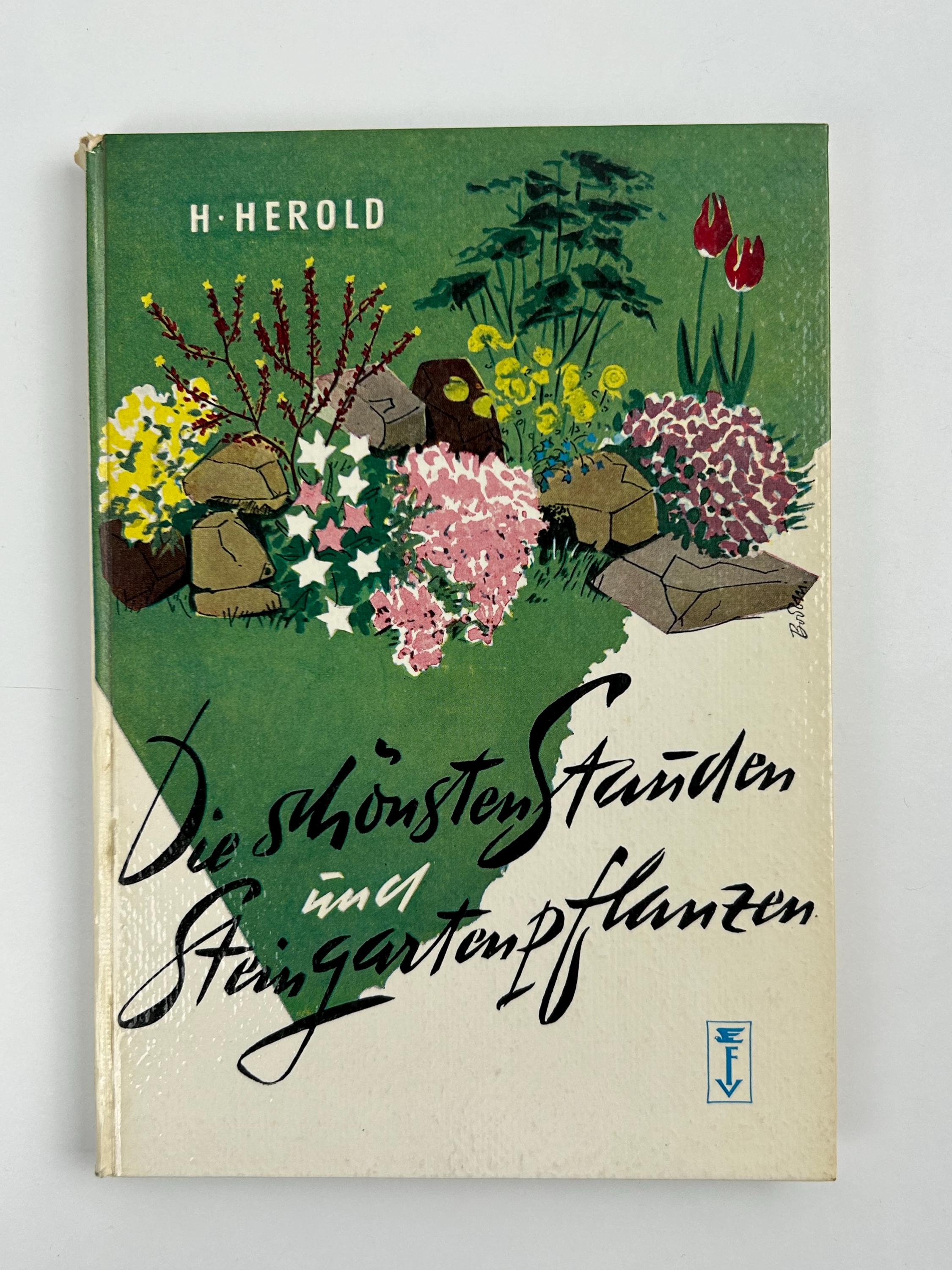 Buch Schöne Stauden und Steingartenpflanzen vintage Bücher retro Buchsammler Pflanzenbuch Botanik Garten Falkenverlag 1962 Antiquariat