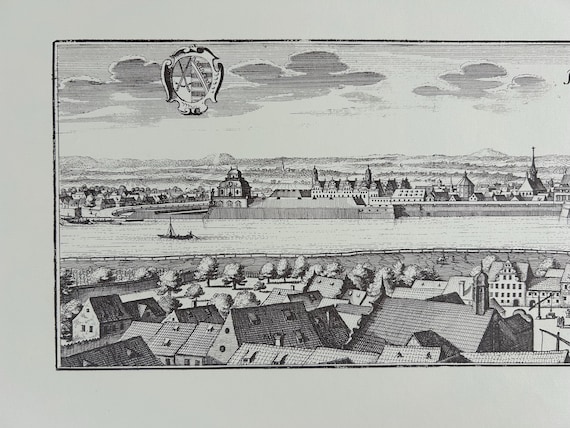 Stadtplan Dresden Brücke 64x30cm