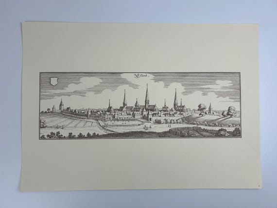 Stadtplan Essen Antik 43x30cm