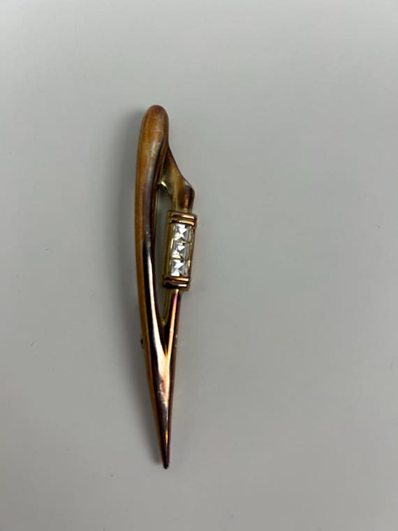 Vintage Roségoldene Brosche 9cm