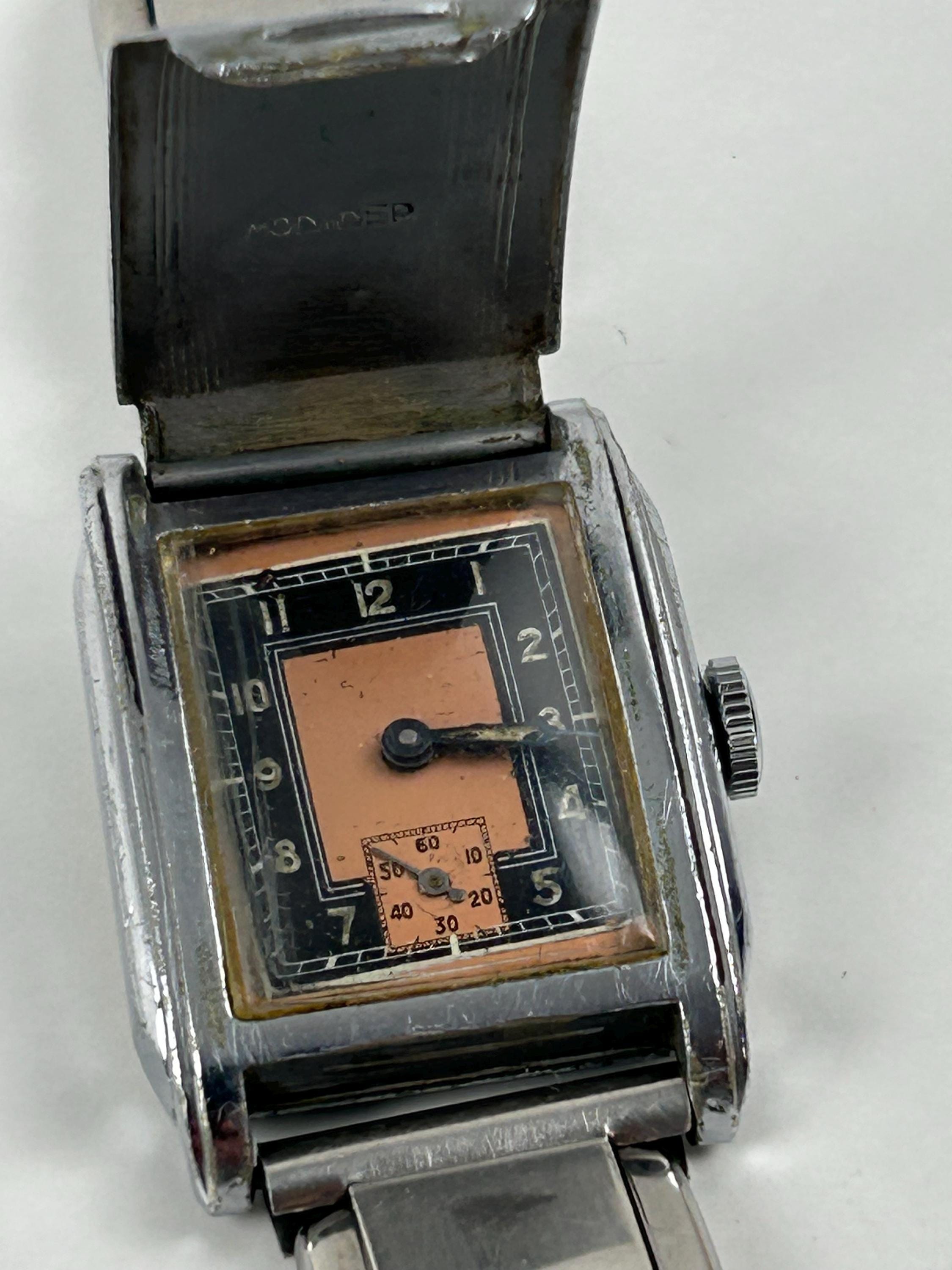 Armbanduhr silber vintage Uhr alt Schmuck vintage Damenschmuck Sammler Uhren Sammlungswürdig Uhrensammlung Art Déco Sammlung