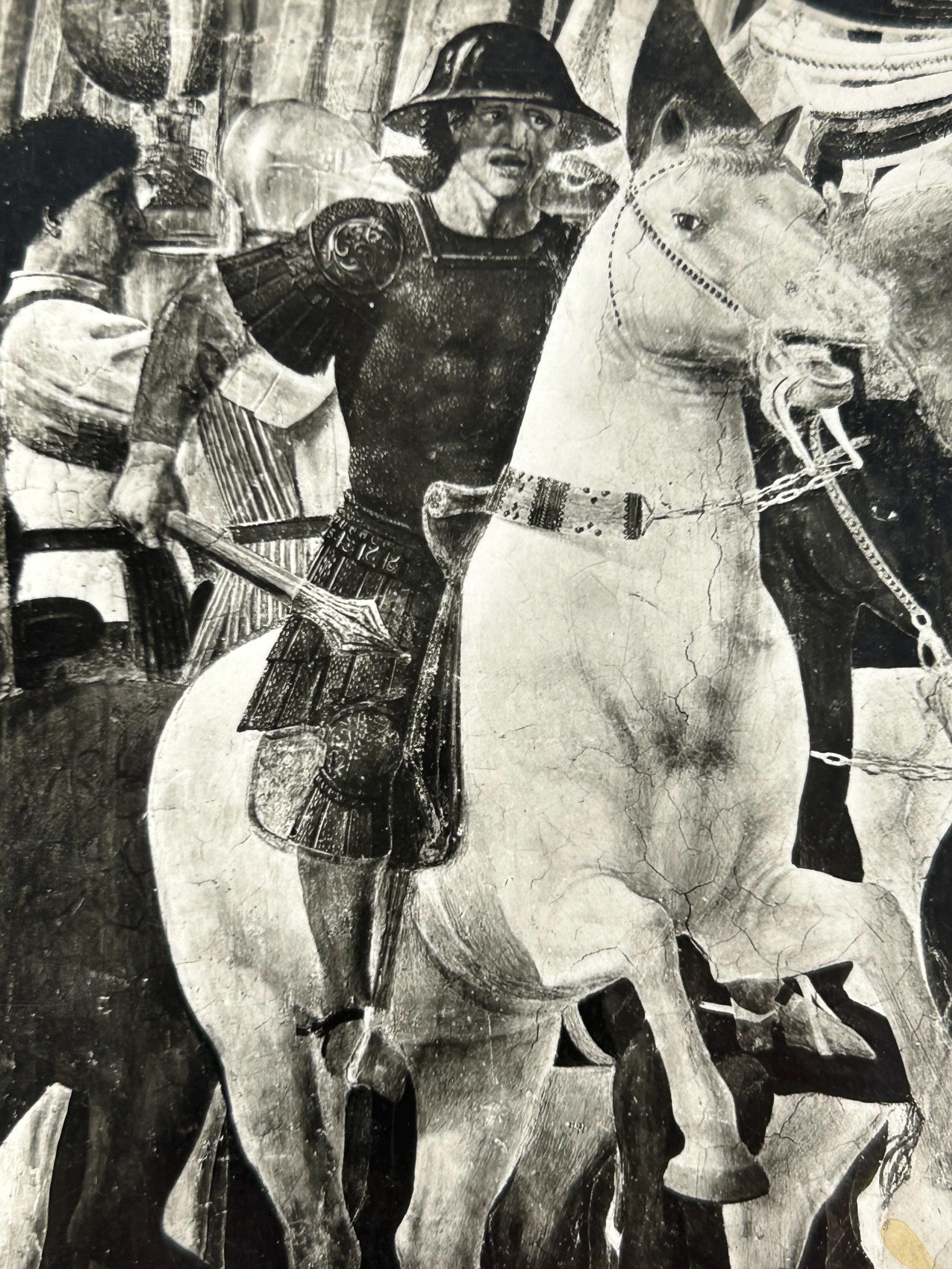 Postkarte Freskenzyklus Piero della Francesca Karten Künstlerkarte Ansichtskarte  retro Postkartensammlung Sammler Ansichtskarten Sammlung