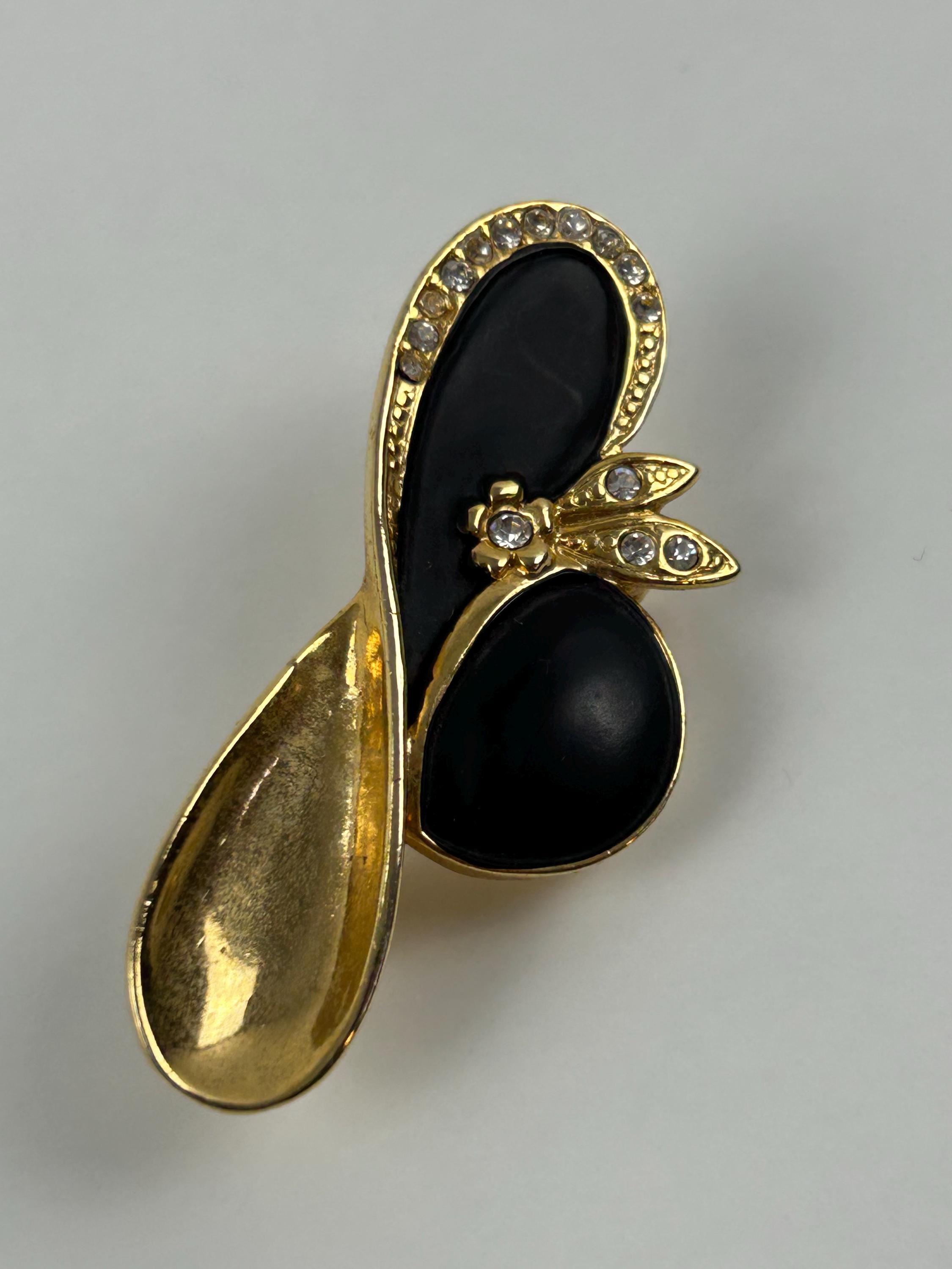 Art-Déco-Brosche Stil 1920er Schmuck vintage Broschen alt Goldschmuck nostalgischer Schmuck früher Anstecker gold