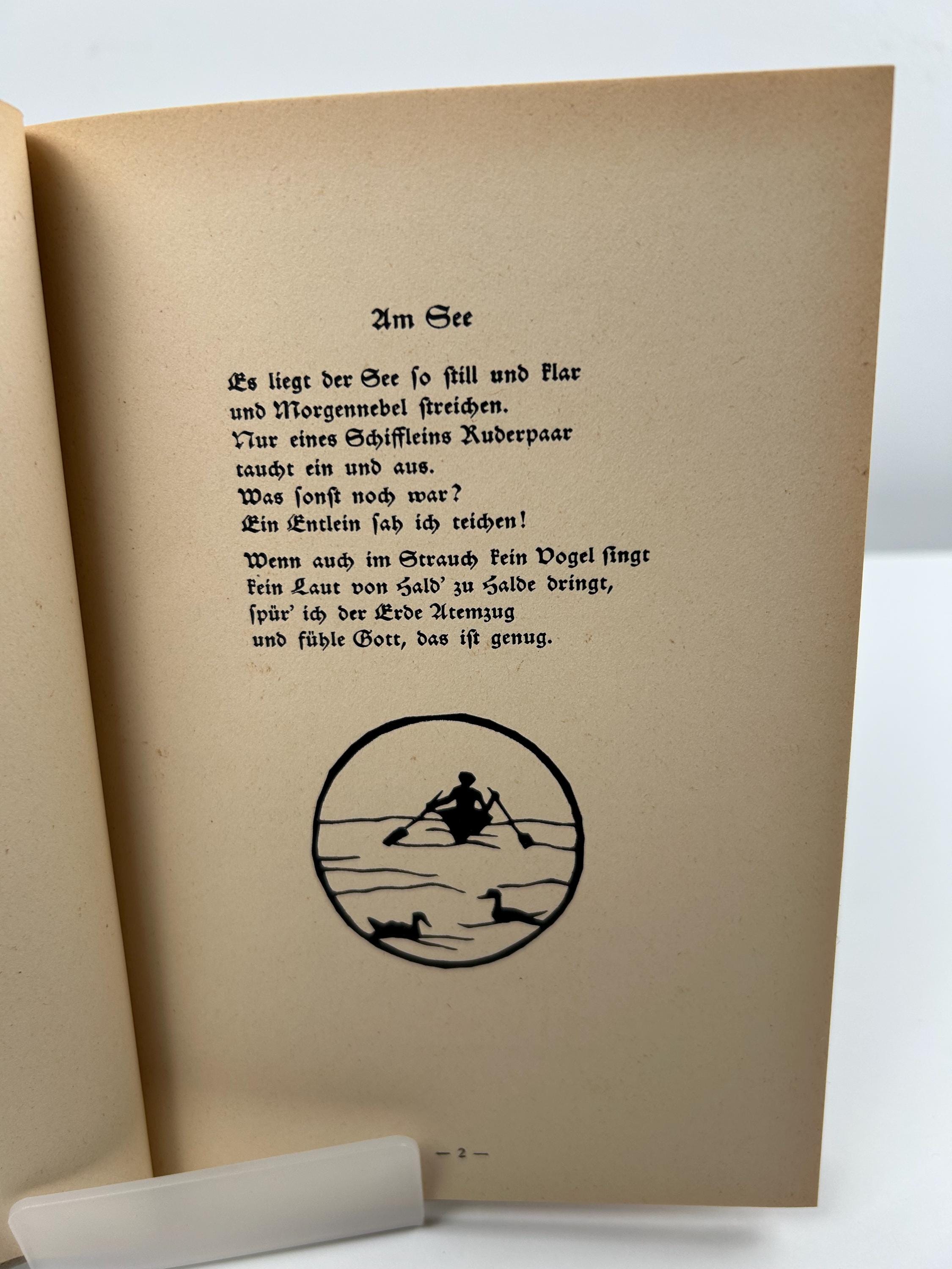 Buch Das bunte Leben Antiquariat Georg Jüngling vintage Buch antik Scherenschnitte