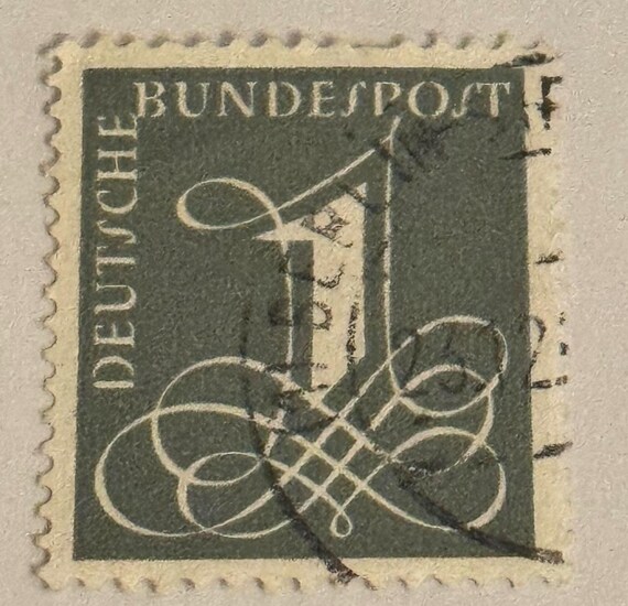 1951 Deutsche Bundespost Briefmarke