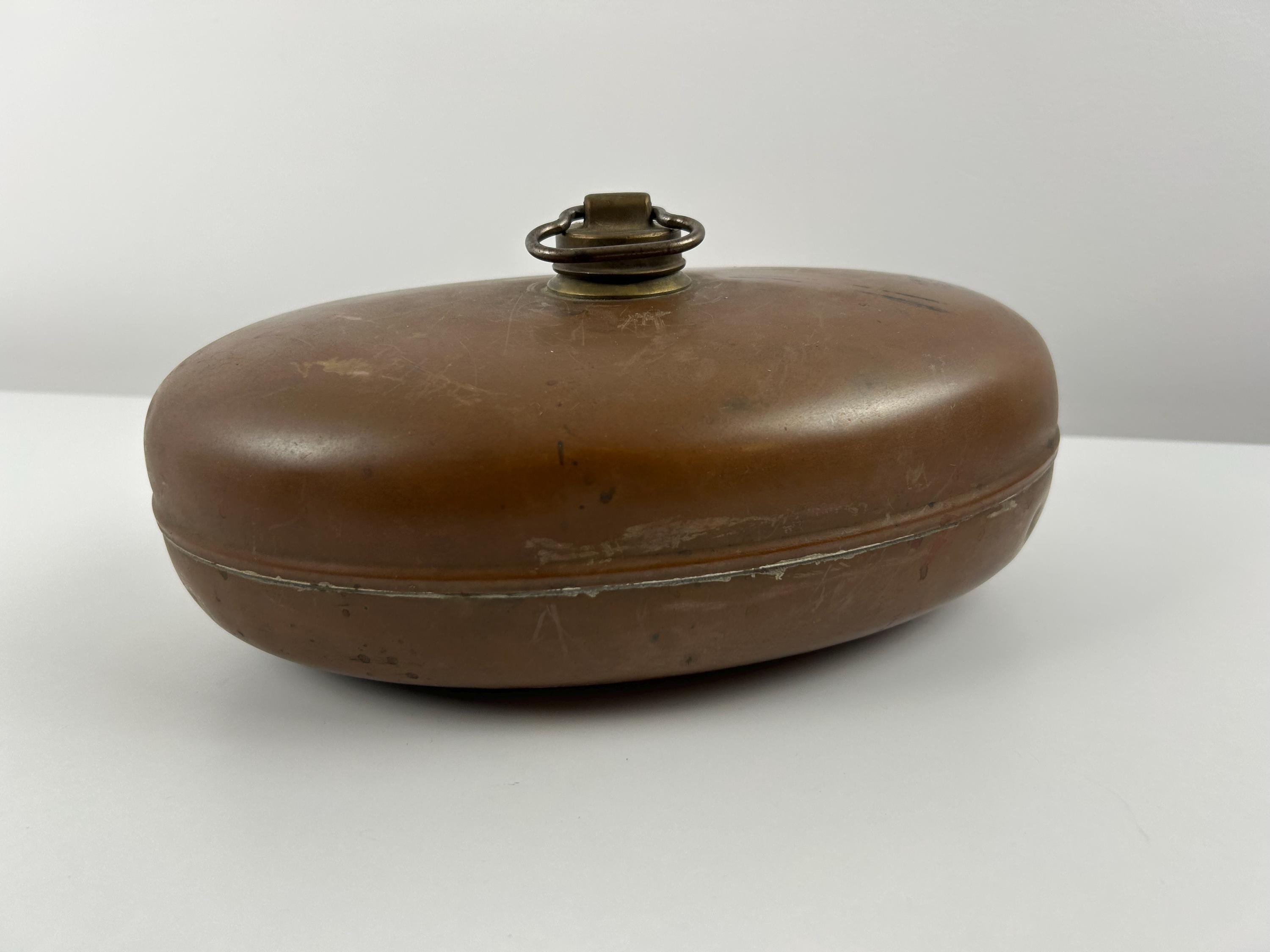 Wärmeflasche Kupfer Dekoration Schlafzimmer Einrichtung Landhausküche Bauernhaus chateaucore Kupferwärmflasche Landhaus Dekotipps Dekoidee