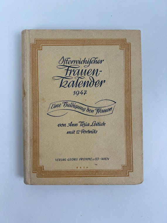 Österreichischer Frauen-Kalender 1947 Wien Nachkriegszeit