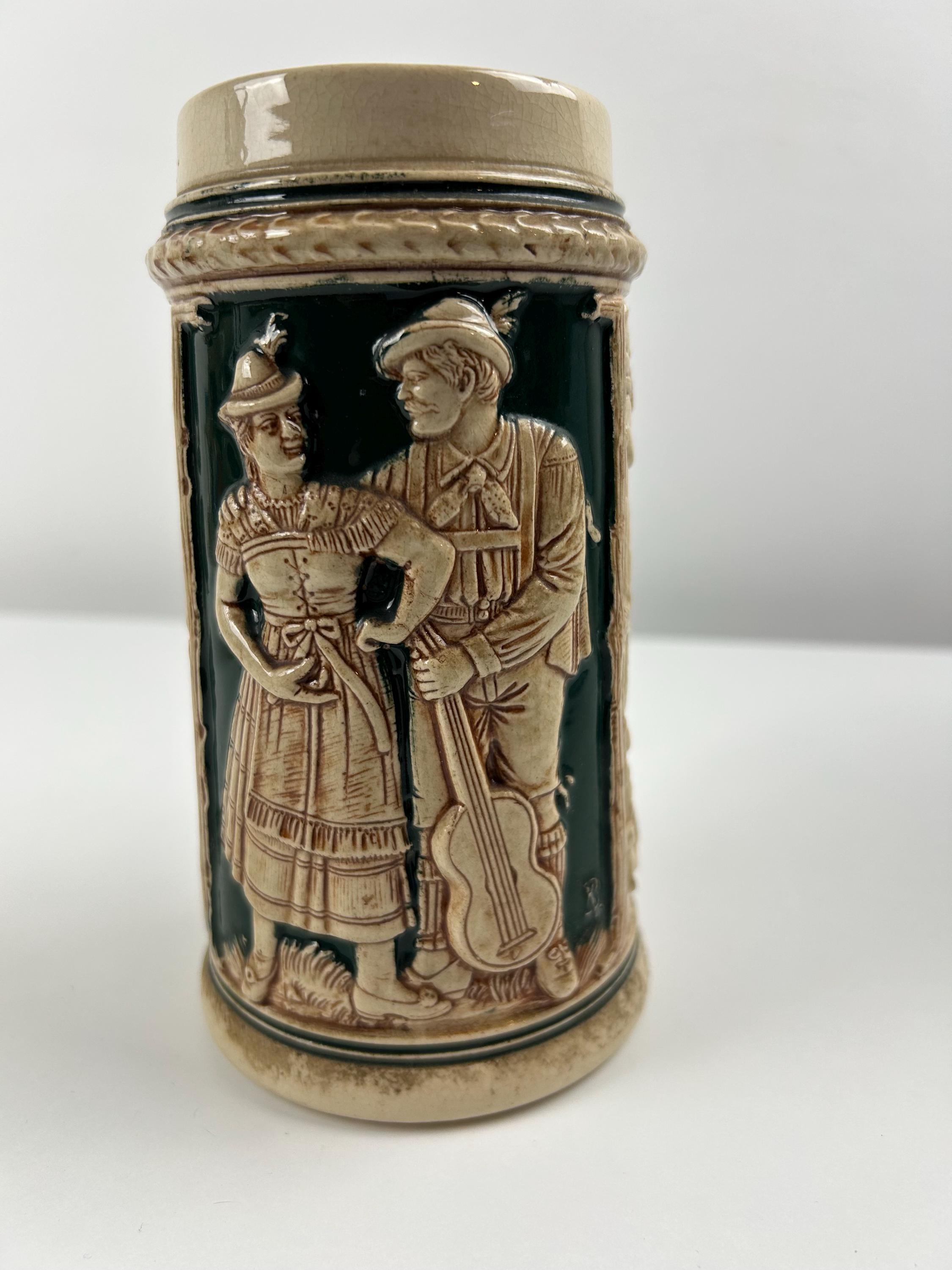 Bierkrug Sorgen Bierseidel vintage Bierbembel thrift Bierkrügel retro Bierglas Tradition Bayern Sammlung Sammlerobjekt