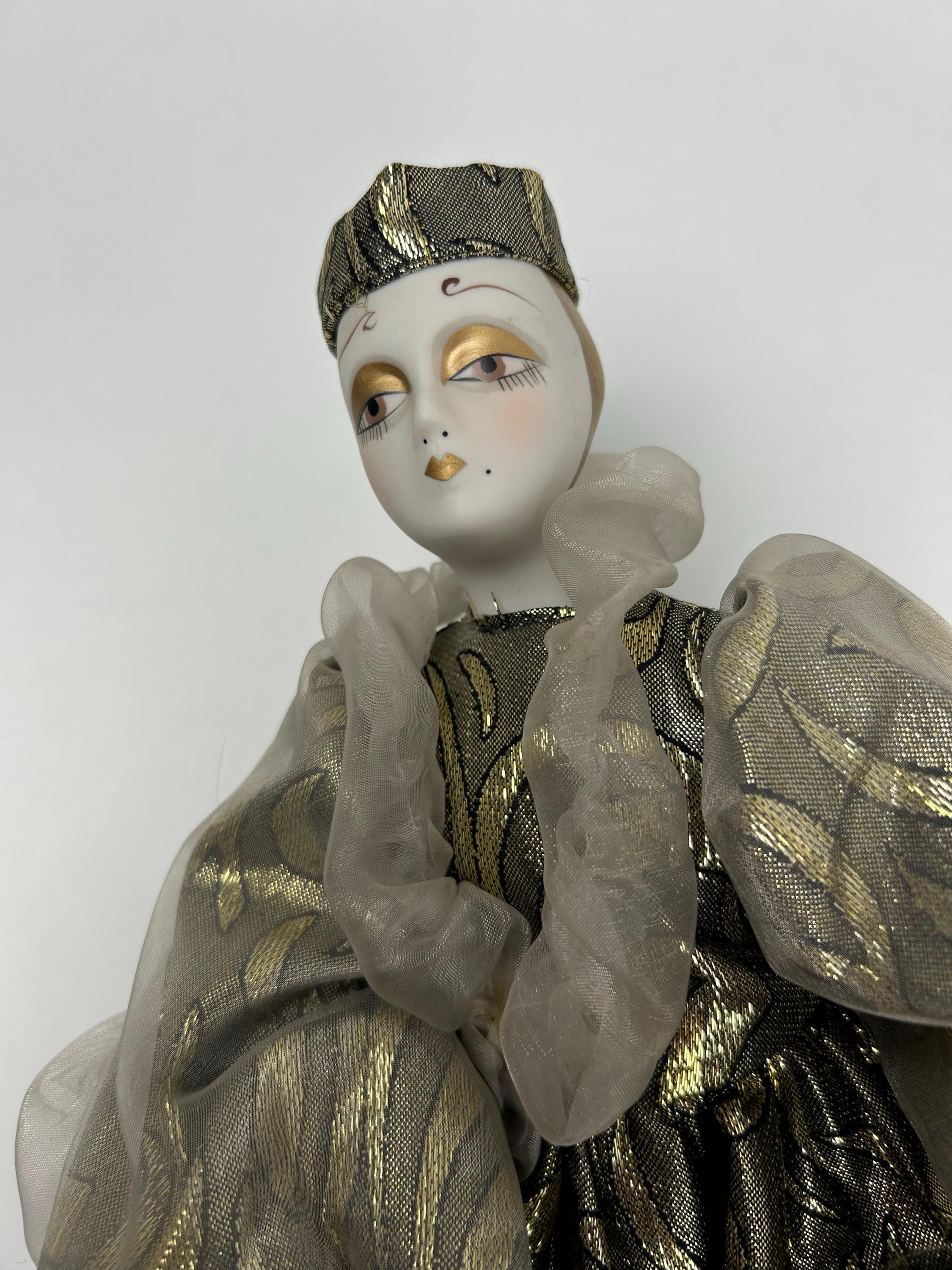 Puppe vintage Puppensammlung thrift Dekoration Handpuppe 40 cm 15,75 in