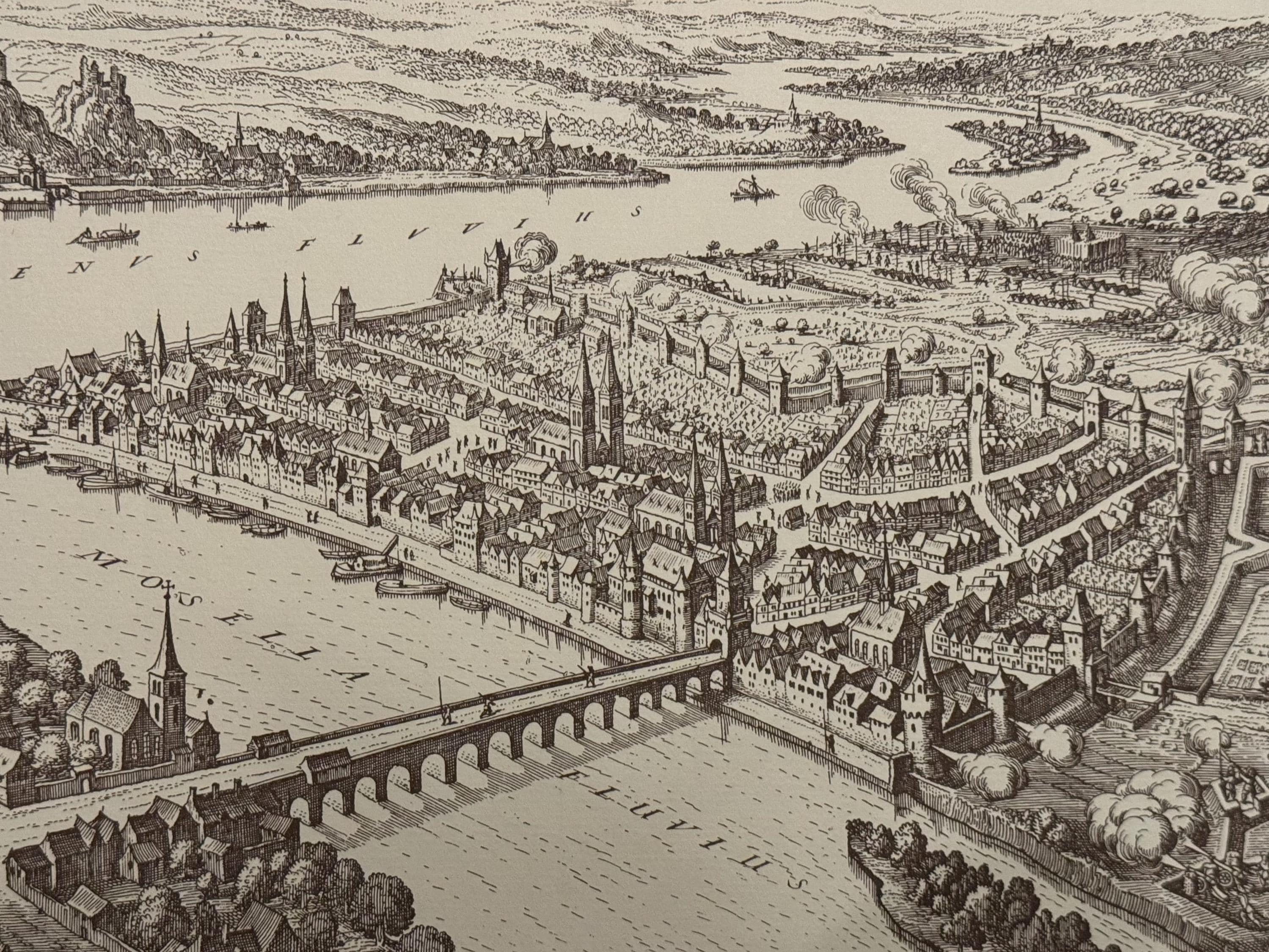 Stadtplan Koblenz vintage Kunstdruck | Antike Landkarte Wanddeko Historisches Bild Wohnzimmer Dekoration Landkarte alt