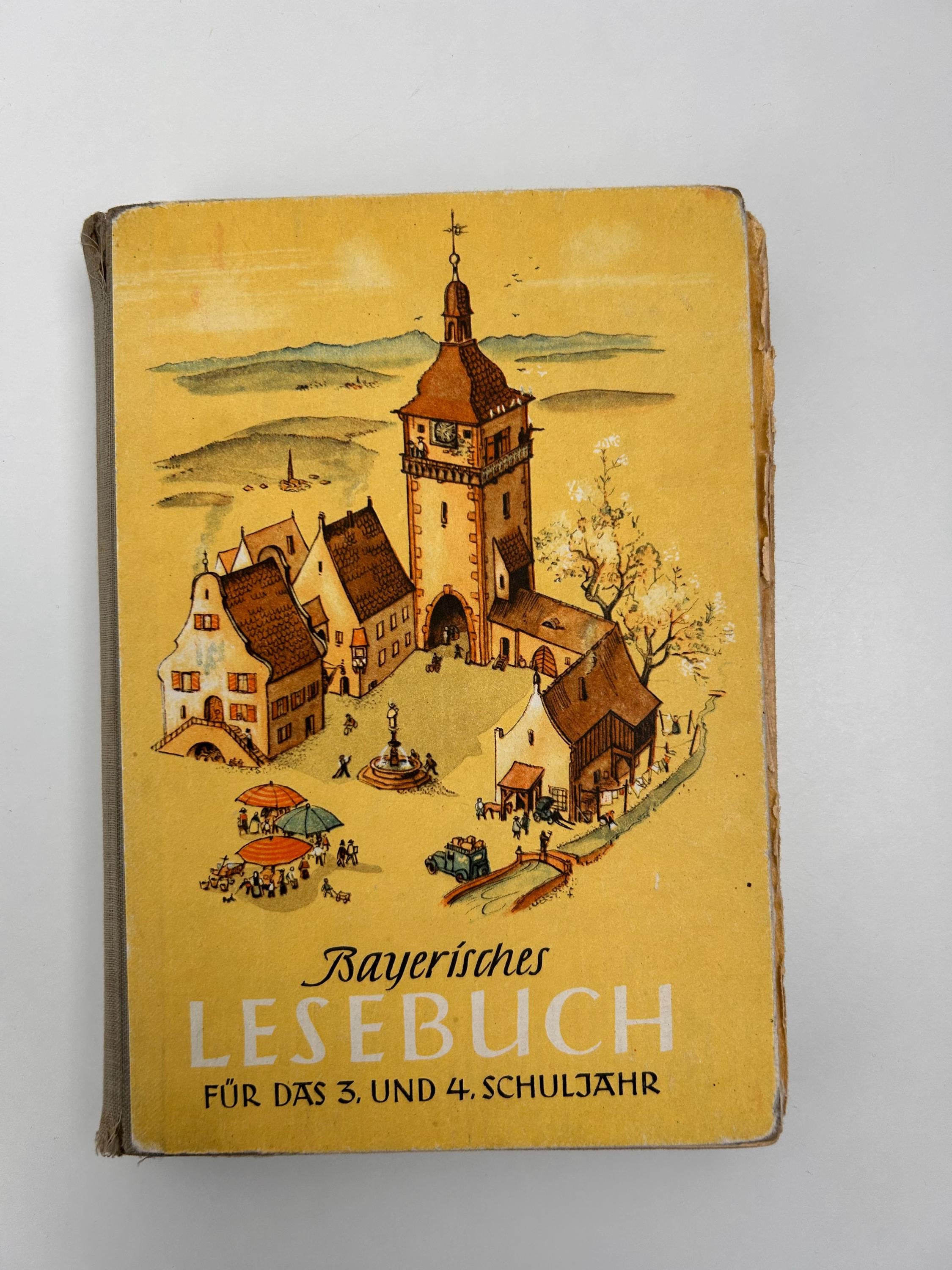 Vintage Lesebuch 1952 Fritz Färber Antiquariat Büchersammlung Buchgeschenk