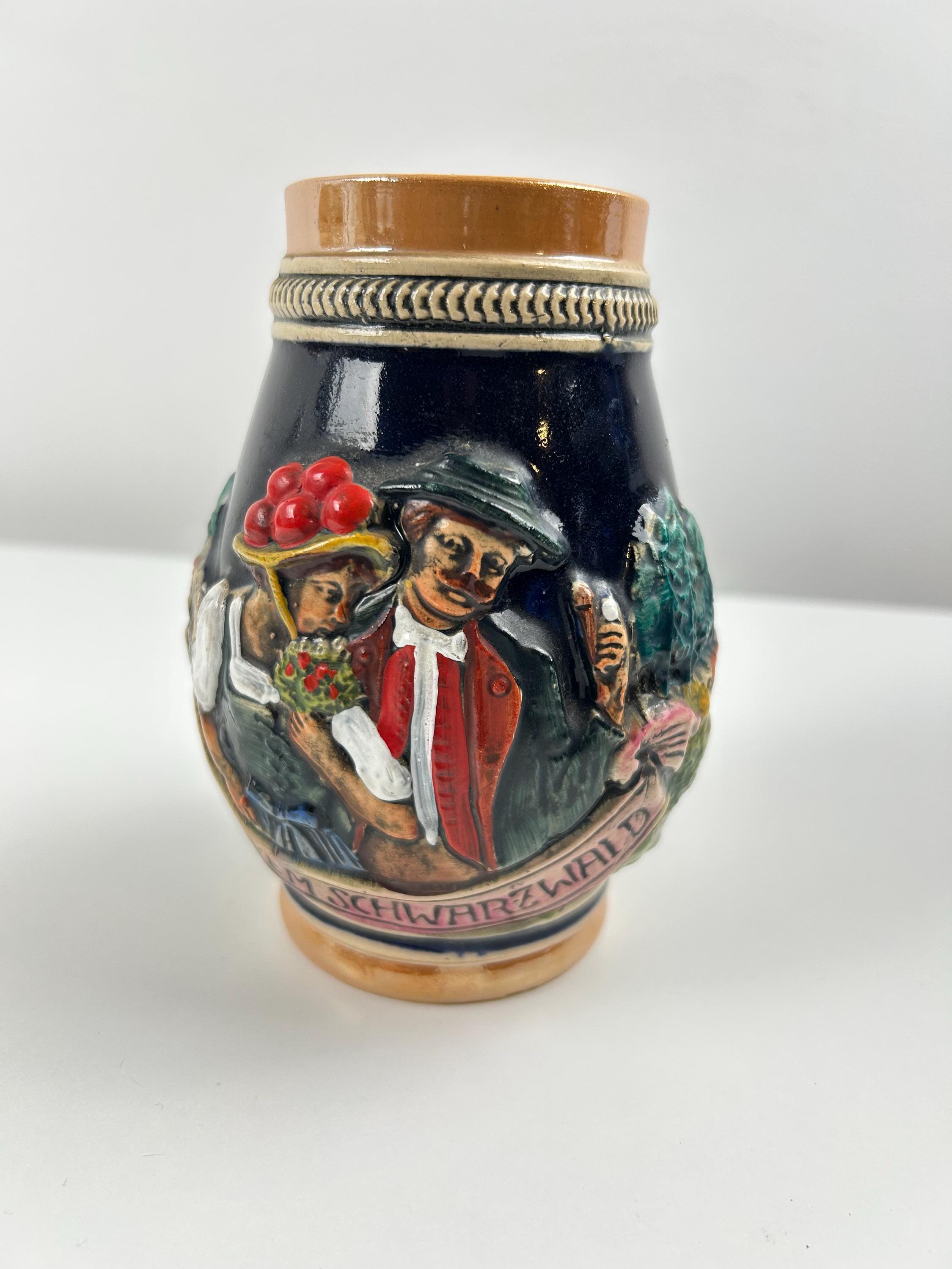 Bierkrug Schwarzwald Bierseidel vintage Bierglas retro Bierbembel thrift Bierkrügel Tradition Bayern Sammlung Sammlerobjekt Biersammler
