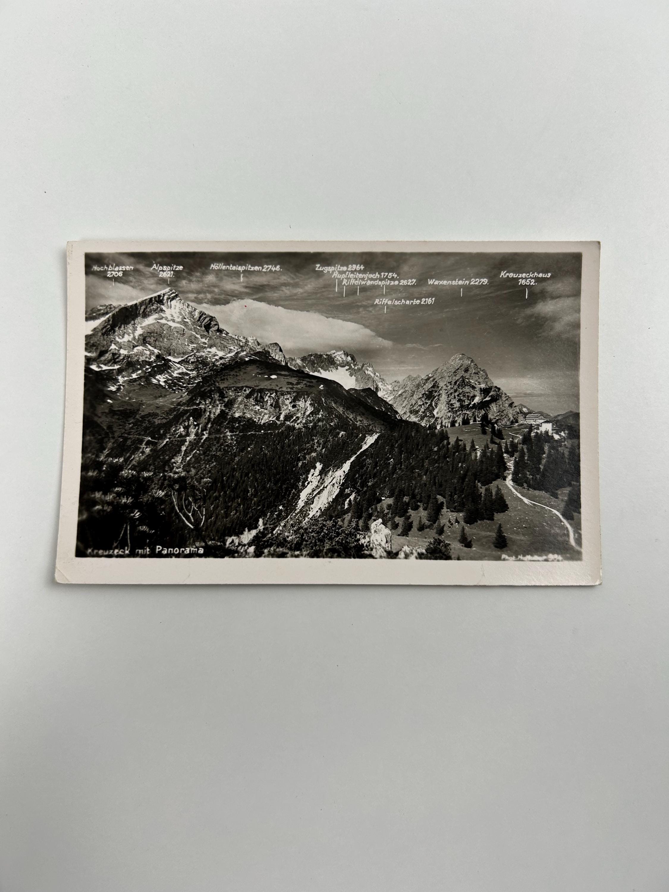 Postkarte Kreuzeck vintage Postkarte Künstlerkarte alt Ansichtskarte Sammler Karten Sammlung retro Postkartensammlung thrift