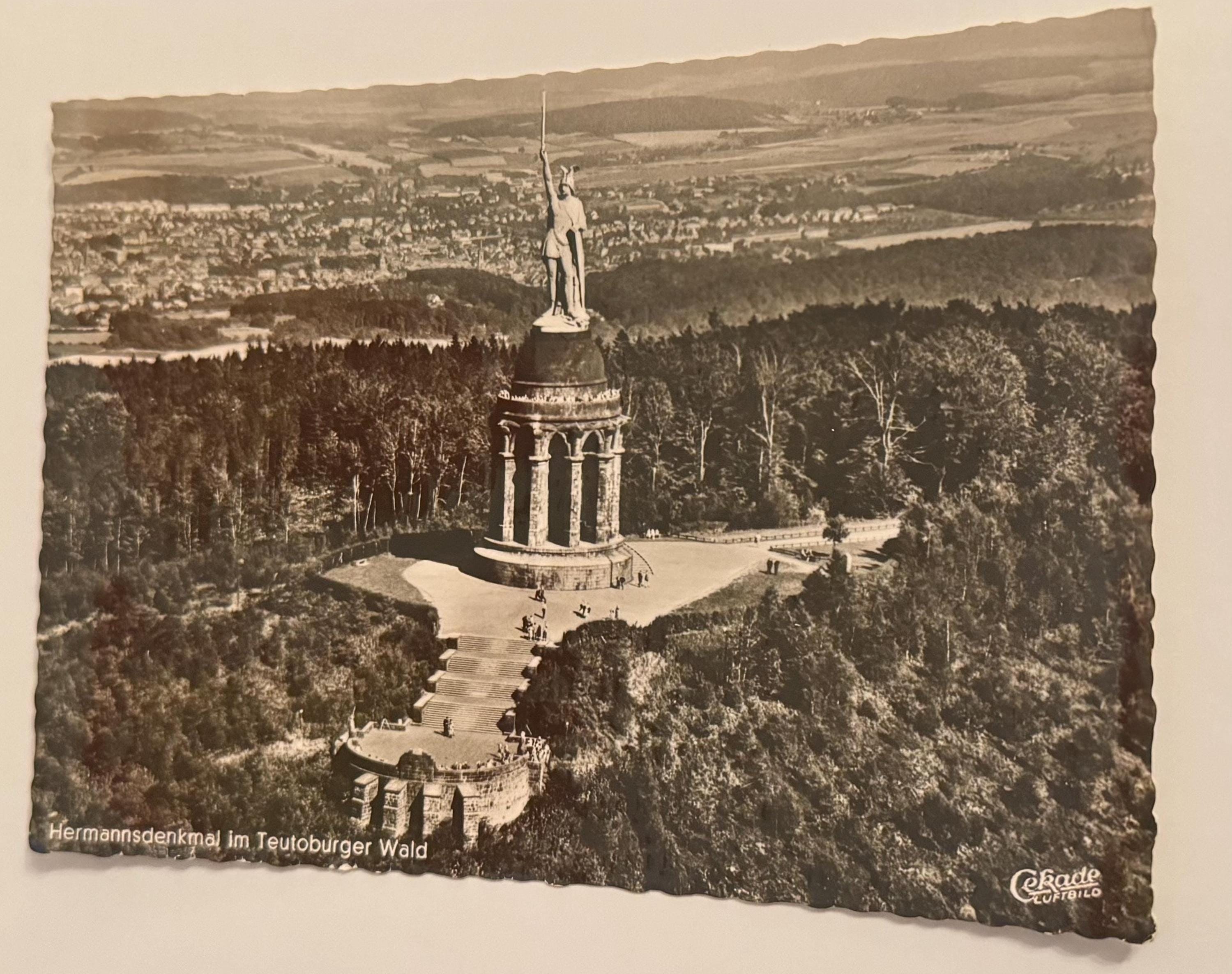 Vintage Postkarte Teutoburger Wald Künstlerkarte Ansichtskarte Sammler KartenSammlung retro Postkartensammlung thrift Postkarten alt