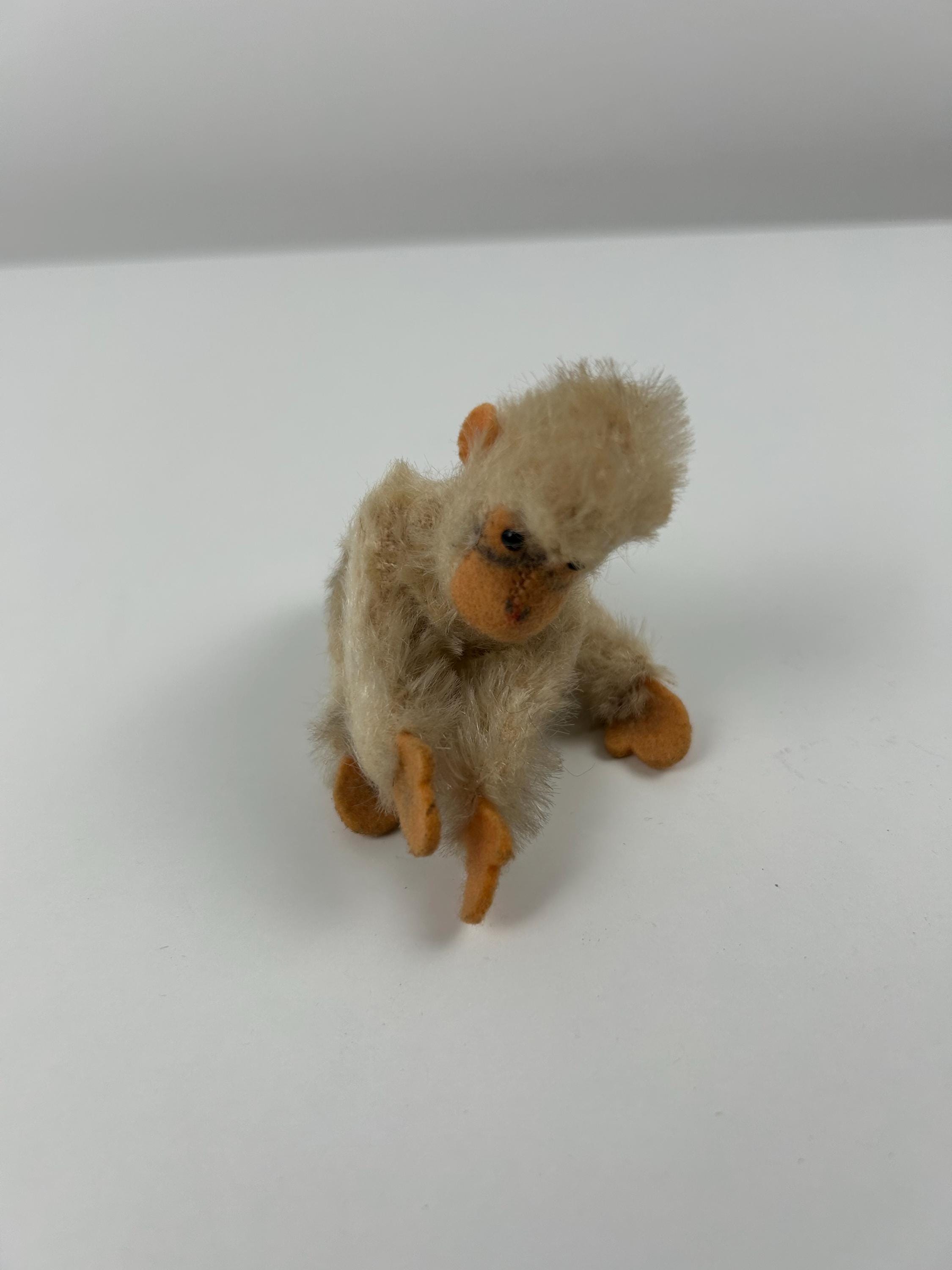 Affe Steiff vintage Plüschtier 10cm 3.9" Stofftier Sammlung Steiffprodukte Sammler Dekoration altes Spielzeug Einrichtung antik