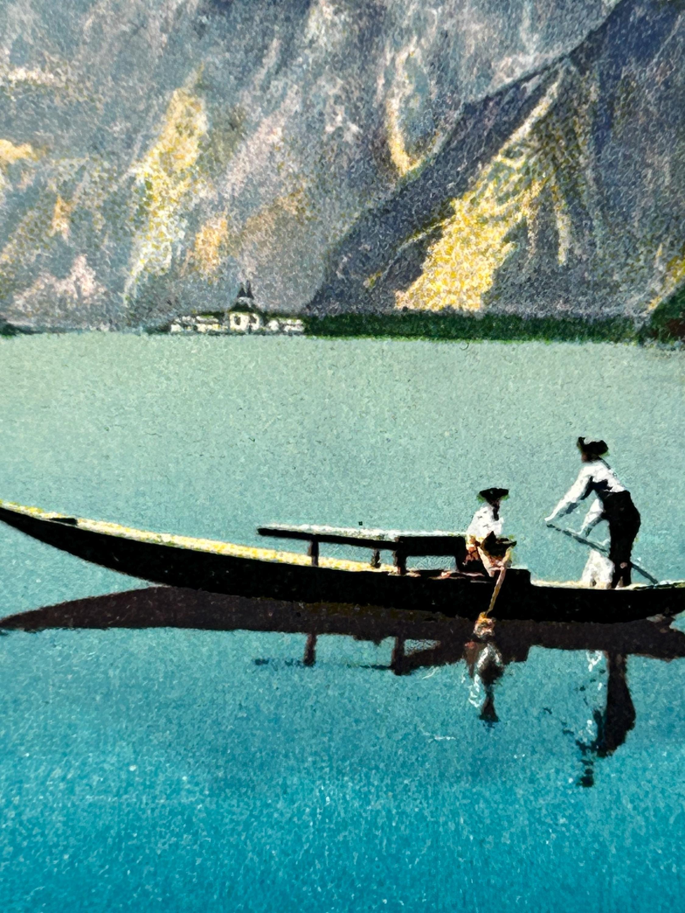 Postkarte Königsee vintage Postkarte Ottmar Zieher Künstlerkarte alt Ansichtskarte Sammler Karten Sammlung retro Postkartensammlung thrift
