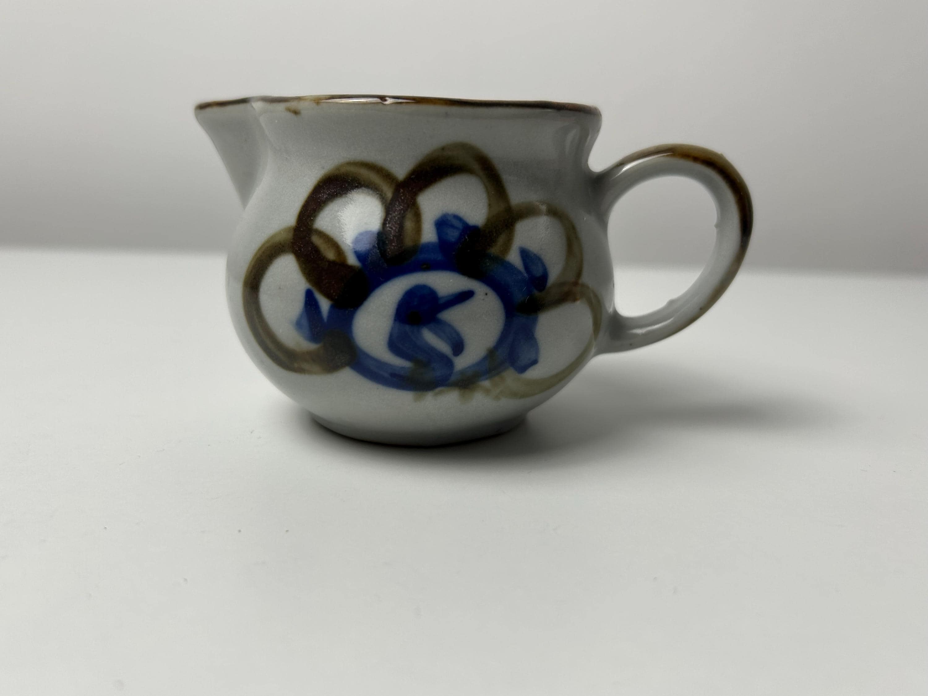 Kännchen handarbeit Höhe ca 6cm/2,36in Kermaik Sammler Landhaus Küche Kanne