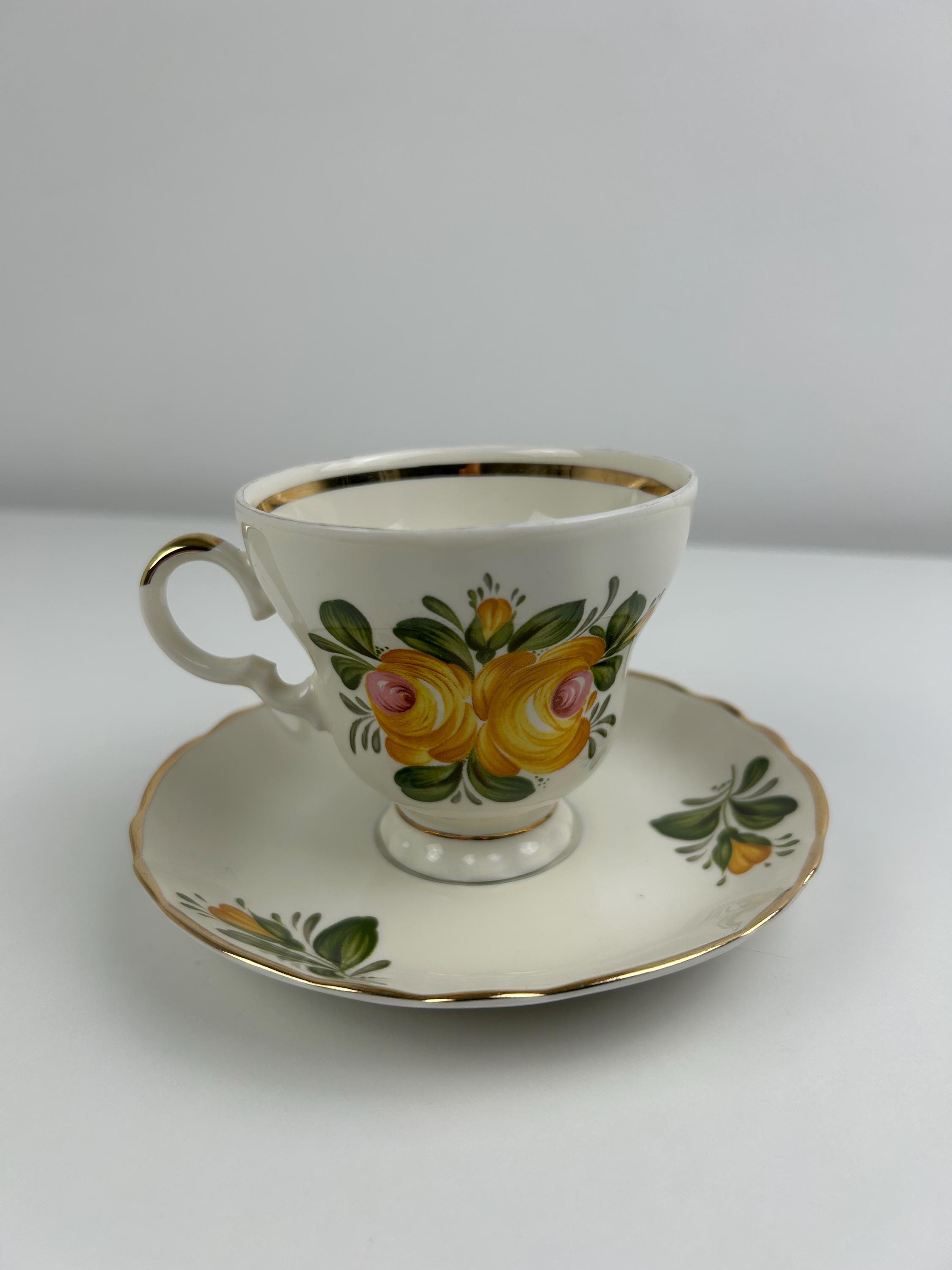 Sammeltasse Winterling Bayern Marktleuthen Fine China Sammeltasse Blumen vintage Kaffeetasse floral antik Keramik Sammeltasse Sammler
