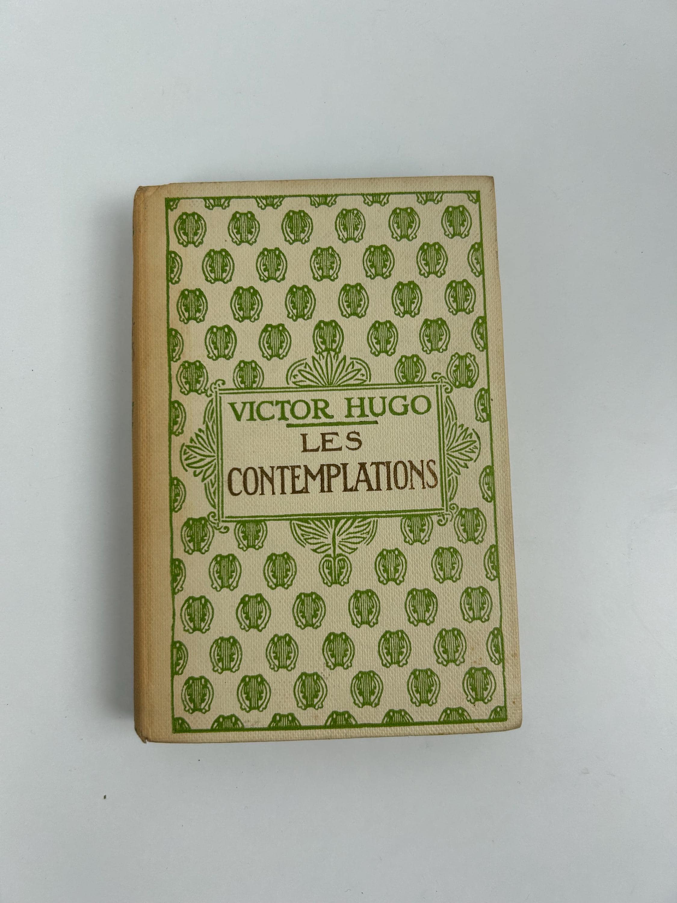Vintage Buch Les Contemplations von Victor Hugo 1956 retro Bücher thrift Büchersammlung deutsch Buchsammlung Buchsammler Büchersammler alt