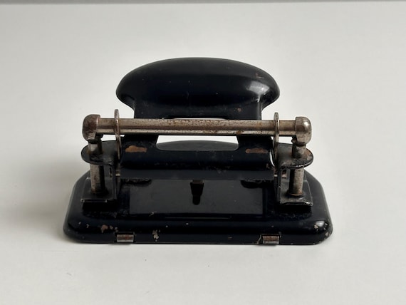 Vintage Locher Leitz Nr 38 Schwarz