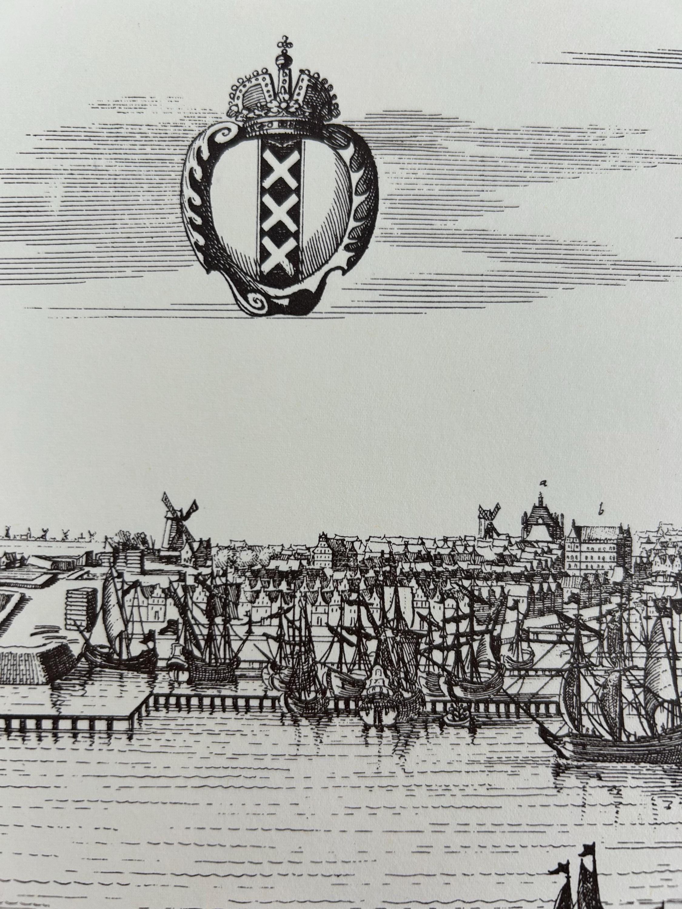 Amsterdam Stadtplan vintage Landkarte  86 x 30 cm 33,85x11,81in Dekoration Wohndekoration Bild retro Wand Wanddeko thrift Einrichtung