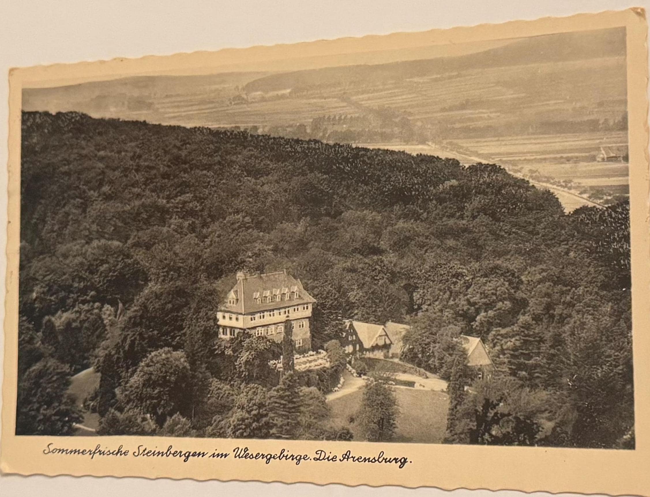Vintage Postkarte Sommerfrische Steinbergen Künstlerkarte Ansichtskarte retro Postkartensammlung Sammler Ansichtskarten Sammlung