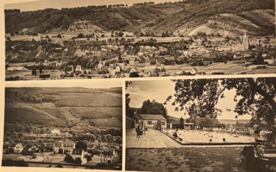 Postkarte Bad Bodendorf Kurbad Sinzig Künstlerkarte