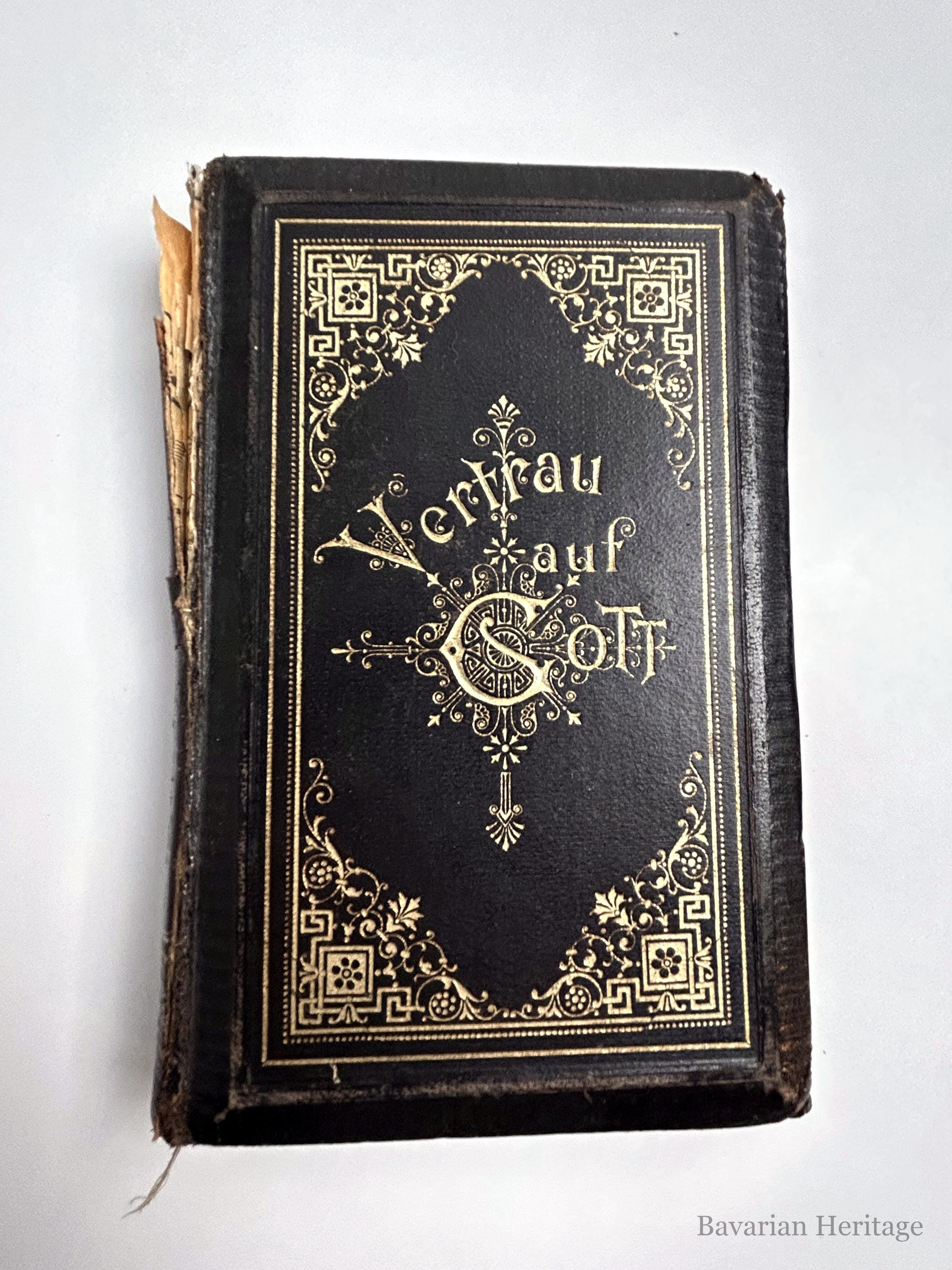 Evangelisches Kirchengesangbuch Cassel 1897 Goldprägung