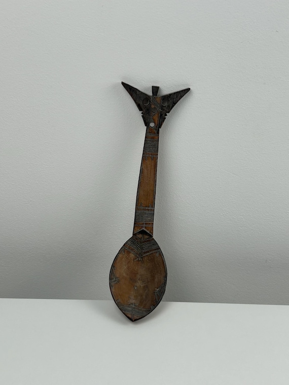 Afrikanischer Holzlöffel Vintage 25cm