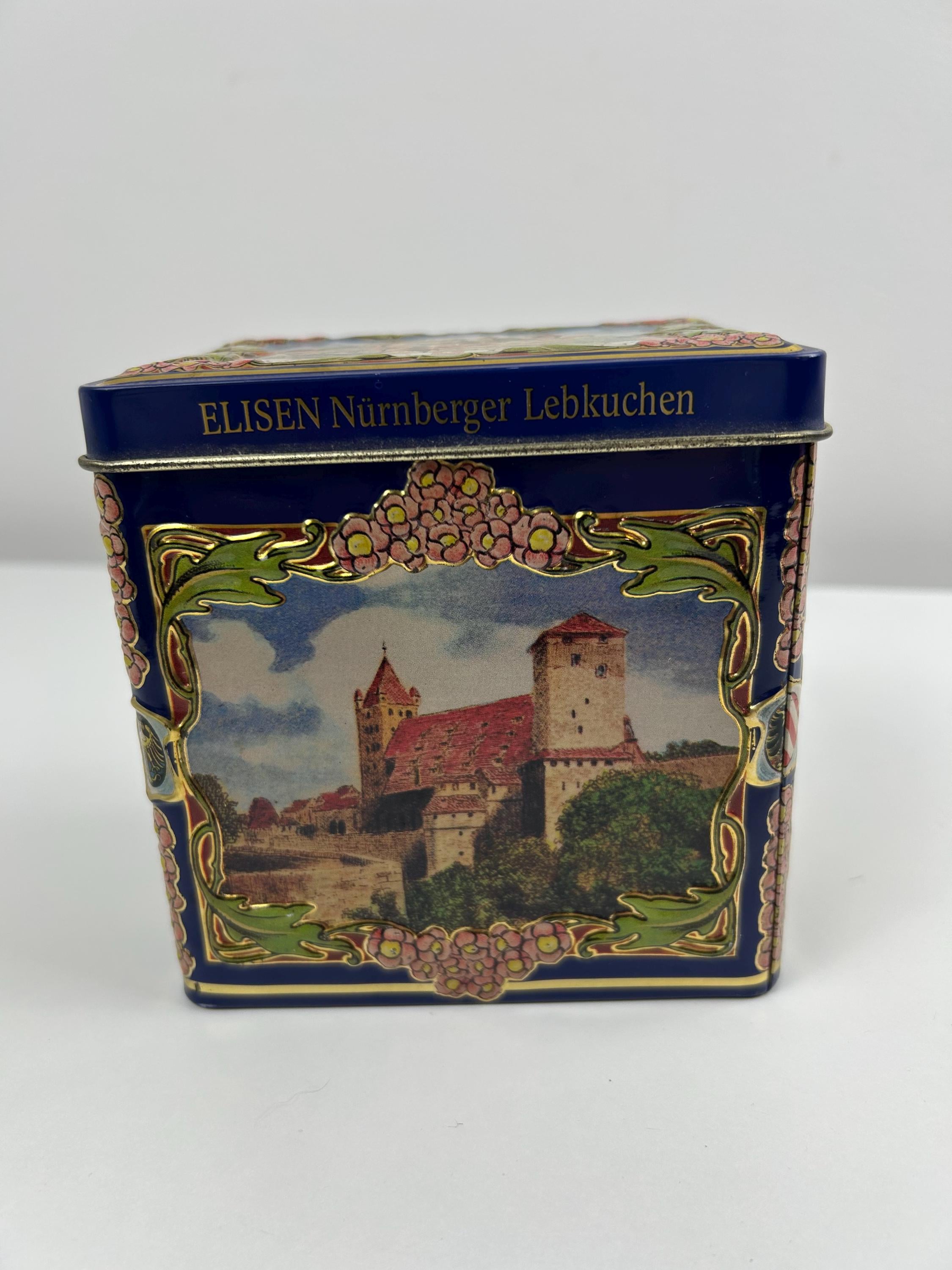 Vintage Weissella Elisen Nürnberger Lebkuchen Blechdose – Spieluhr, Sammeldose Weihnachten Einrichtung Plätzchendose  Dosen Spieldose