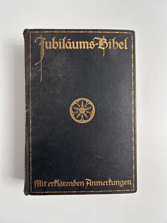 Vintage Bibel Stuttgarter Jubiläumsbibel 1924