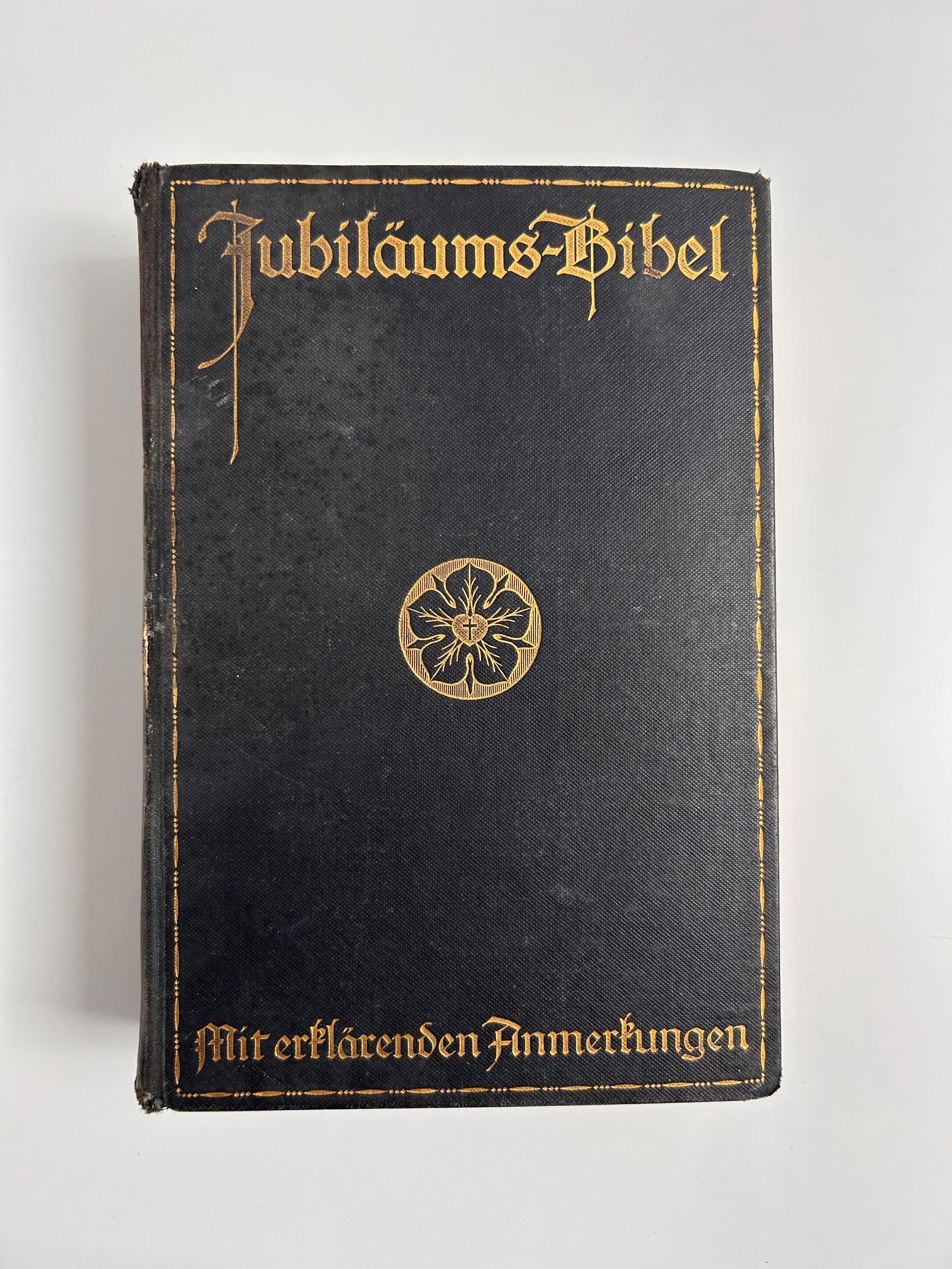 Vintage Bibel - Stuttgarter Jubiläumsbibel - Heilige Schrift - Altes Neues Testament - Privileg. Württ. Bibelanstalt 1924 antike Bibel