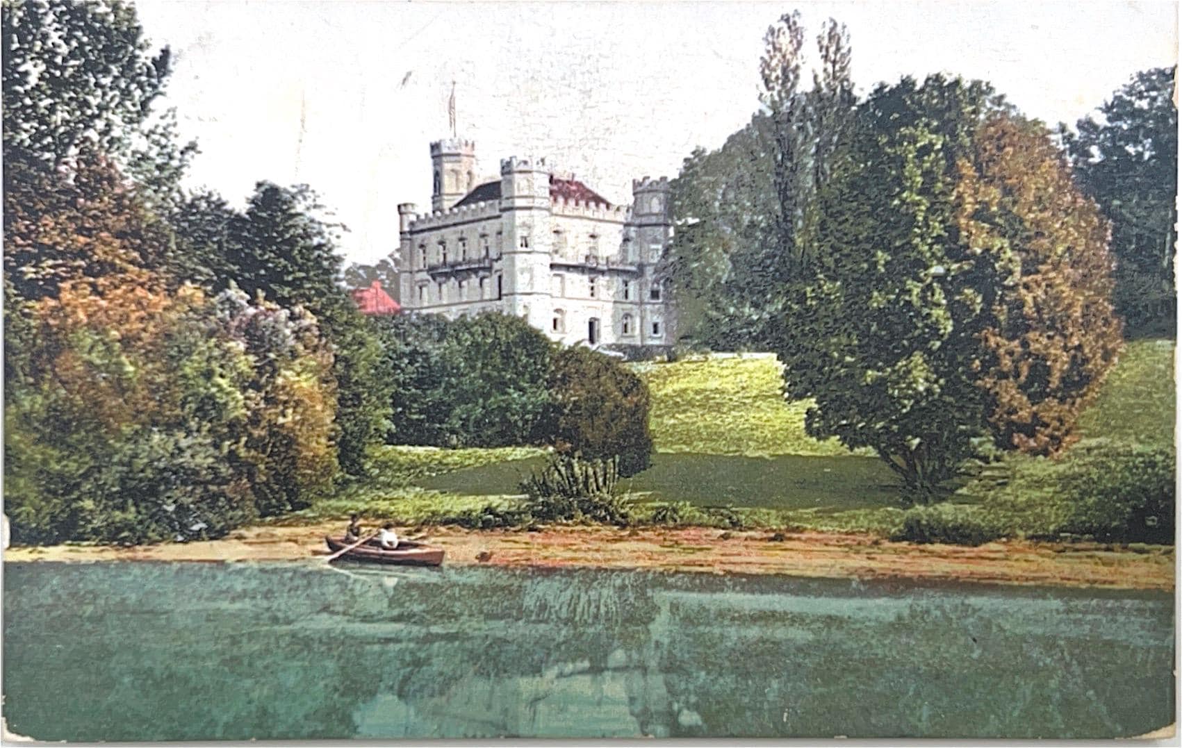 Ansichtskarte Starnberg Schloss Berg Postkarte vintage Sammlerstück Lithografie Bildpostkarte Litho Briefkarte Korrespondenzkarte thrift