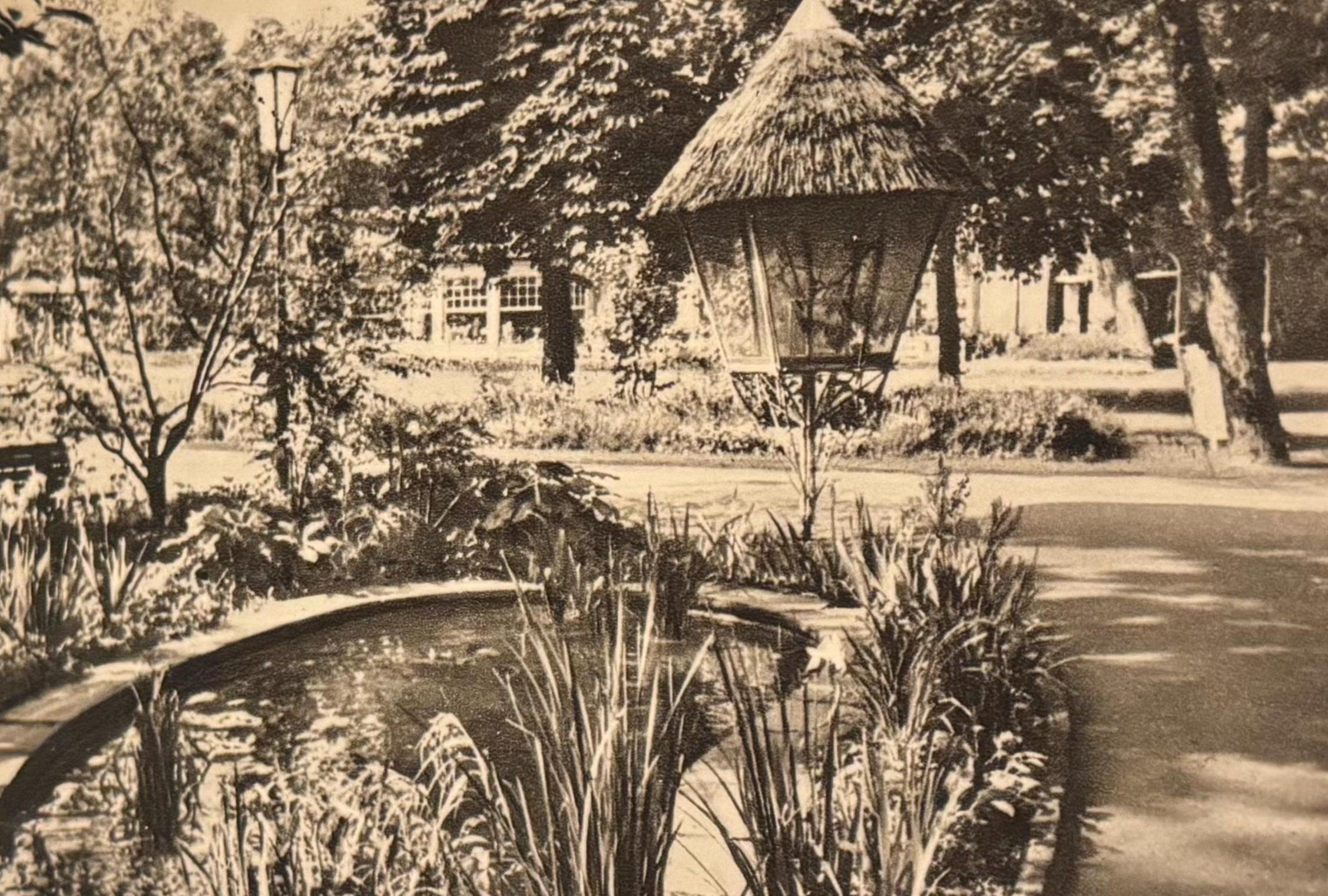 Postkarte Bad Salzuflen Nordrhein-Westfalen Künstlerkarte Ansichtskarte Sammler KartenSammlung retro Postkartensammlung thrift Postkarten