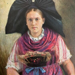 Cartão postal Mulher alsaciana da região de Estrasburgo R Nitsch Cartões Cartão de artista Cartão postal
