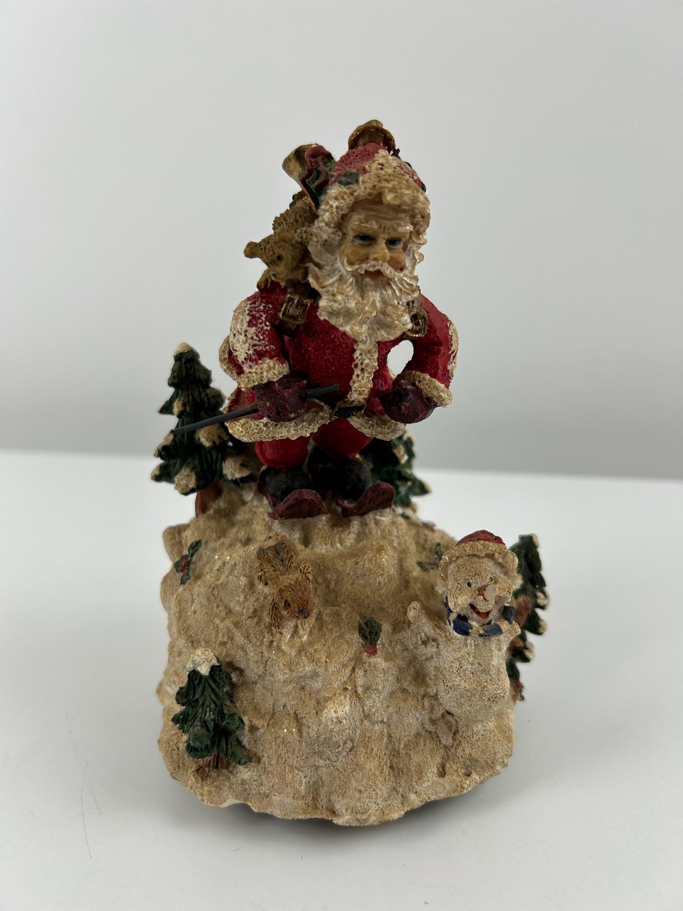 Spieluhr Weihnachtsmann 90er vintage ca 14 cm 5,51 in