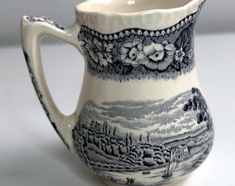 Lattiera Bristol Pottery Hotwell House 9 cm | Bricco per latte vintage Bristol Scenes, terraglia decoro blu, regalo casa nuova