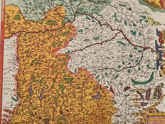 Antike Bayernkarte 1585 Philipp Apian