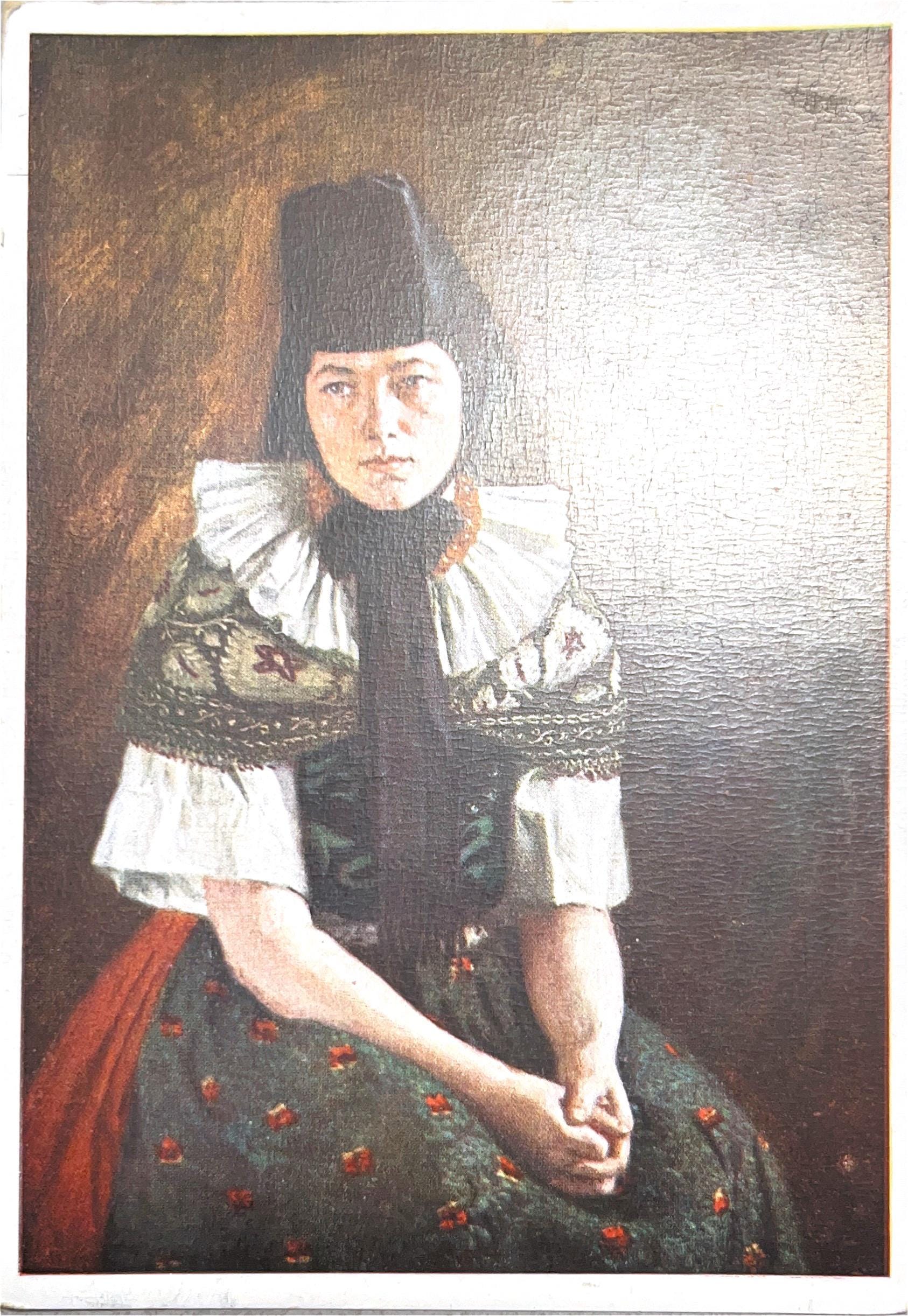 Ansichtskarte Volkstrachten Lindhorst Postkarte Lithografie Bildpostkarte Briefkarte Korrespondenzkarte Künstlerkarte