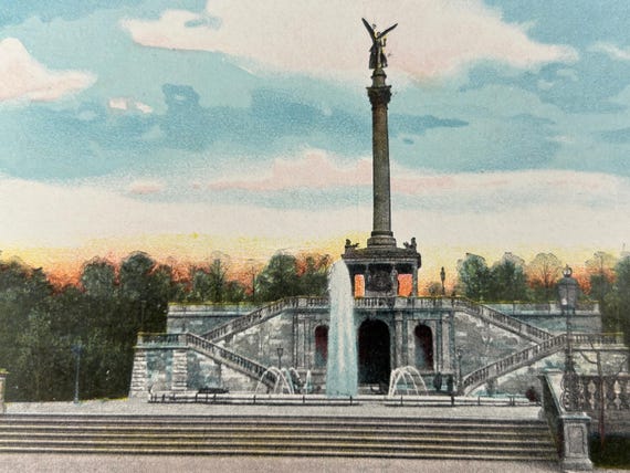 Ansichtskarte München Friedensdenkmal Postkarte