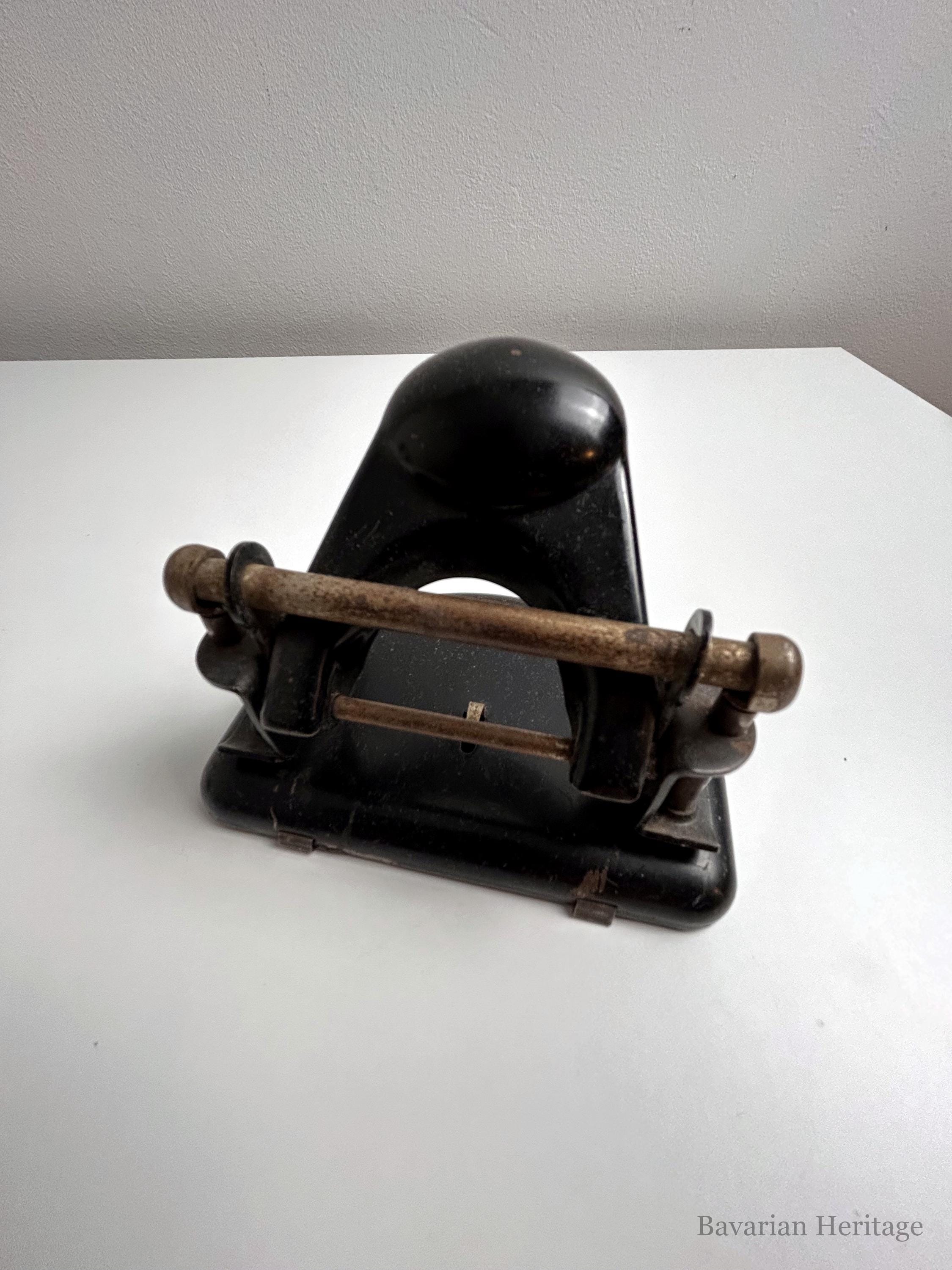 Leitz Locher No 38 Kugelgriff Vintage