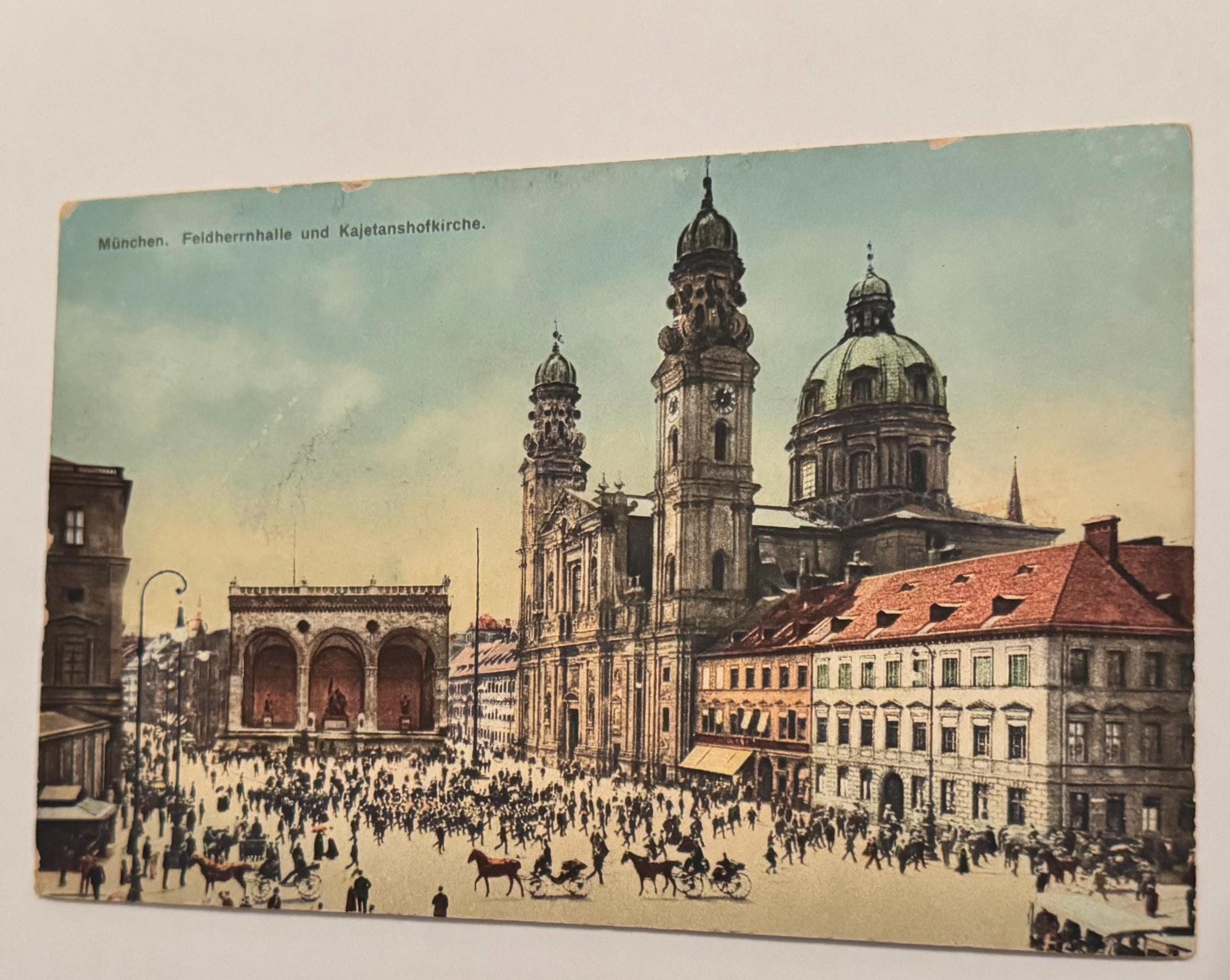 Vintage Postkarte München Künstlerkarte Ansichtskarte Sammler KartenSammlung retro Postkartensammlung thrift Postkarten alt