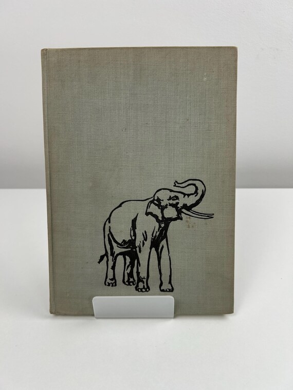 Elefanten und Flusspferden Buch Vintage