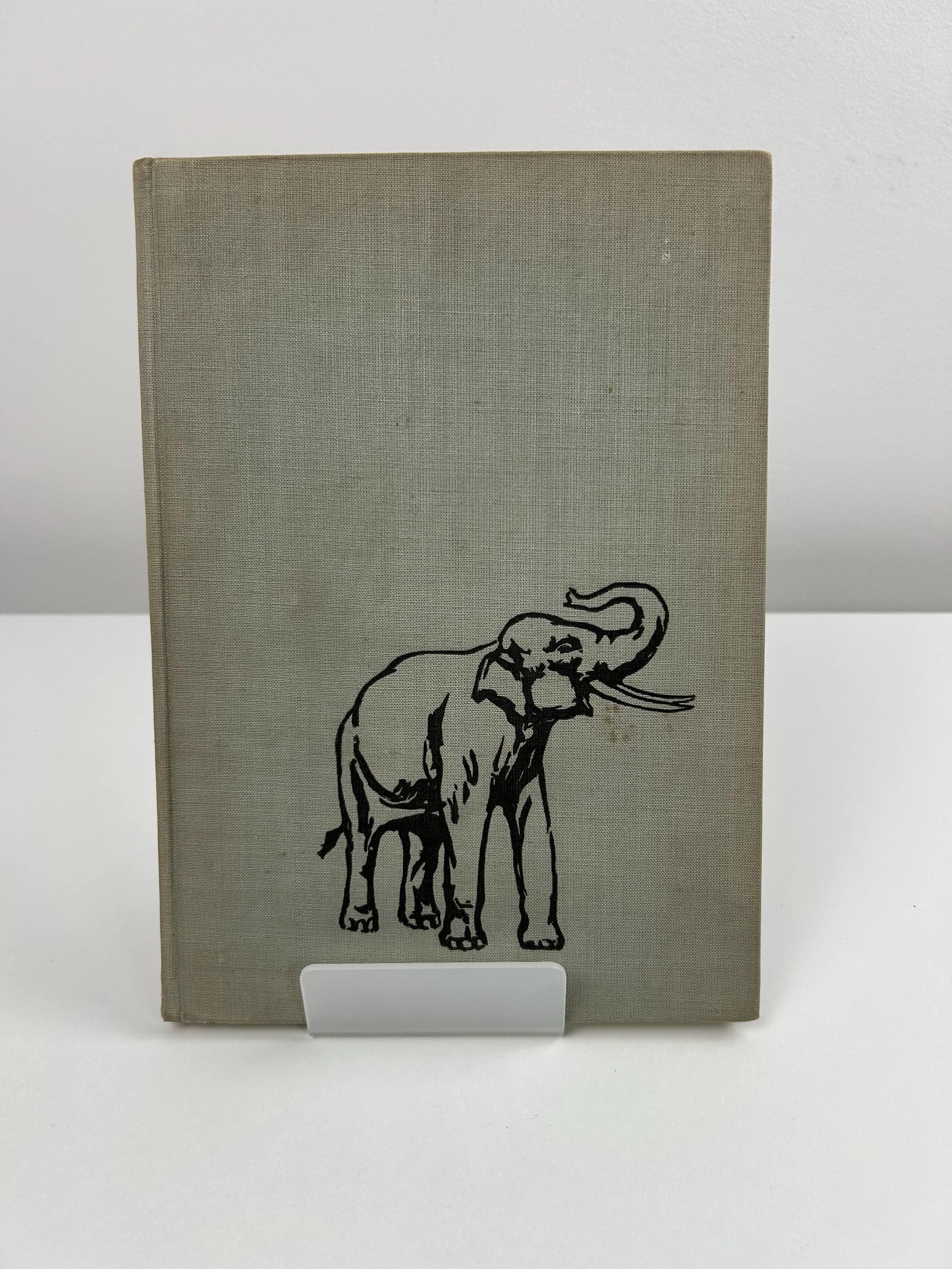 Buch vintage  Elefanten und Flußpferden Antiquariat